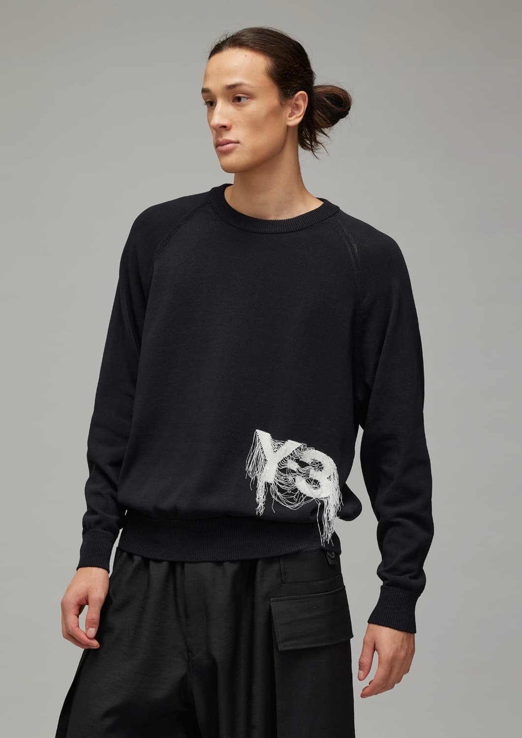 Y-3 로고 니트 크루 스웨트셔츠 상품이미지2
