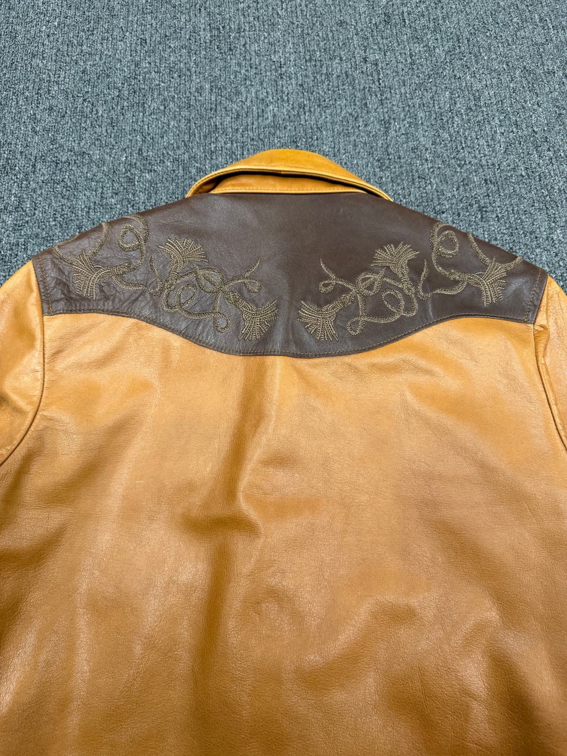 M) 토네이도마트 빈티지 레더 자켓 상품이미지5