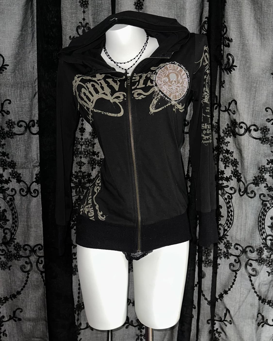 punk hooded zip-up 상품이미지1