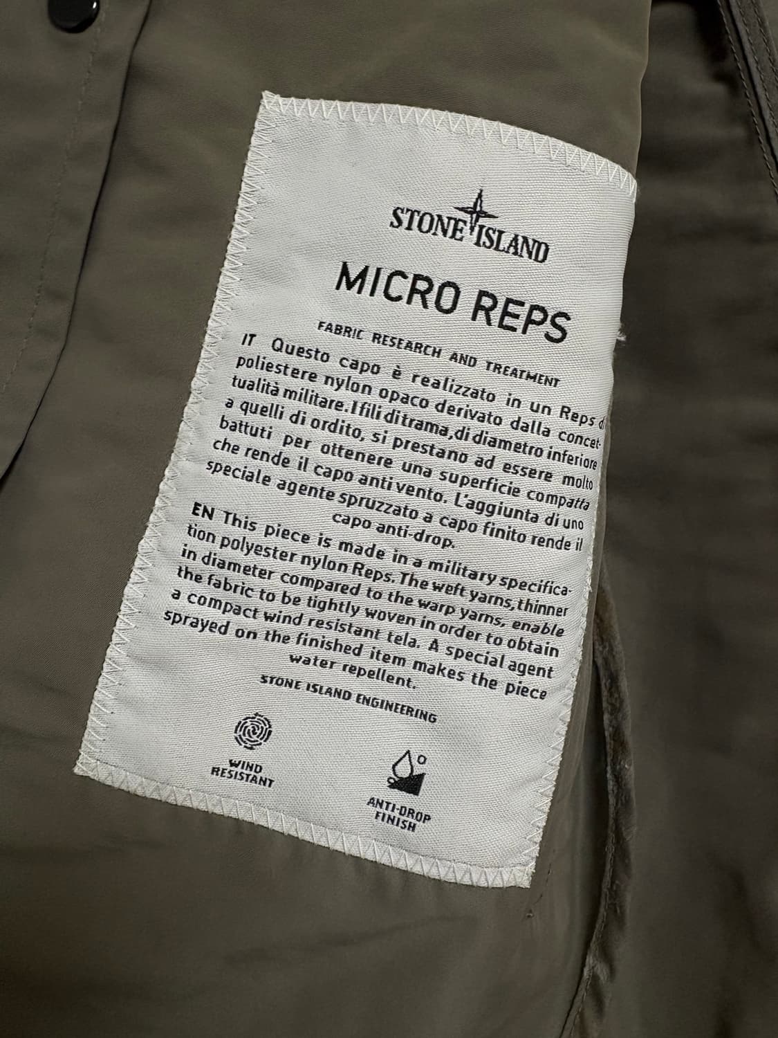 스톤아일랜드 마이크로랩스 코트자켓 상품이미지6