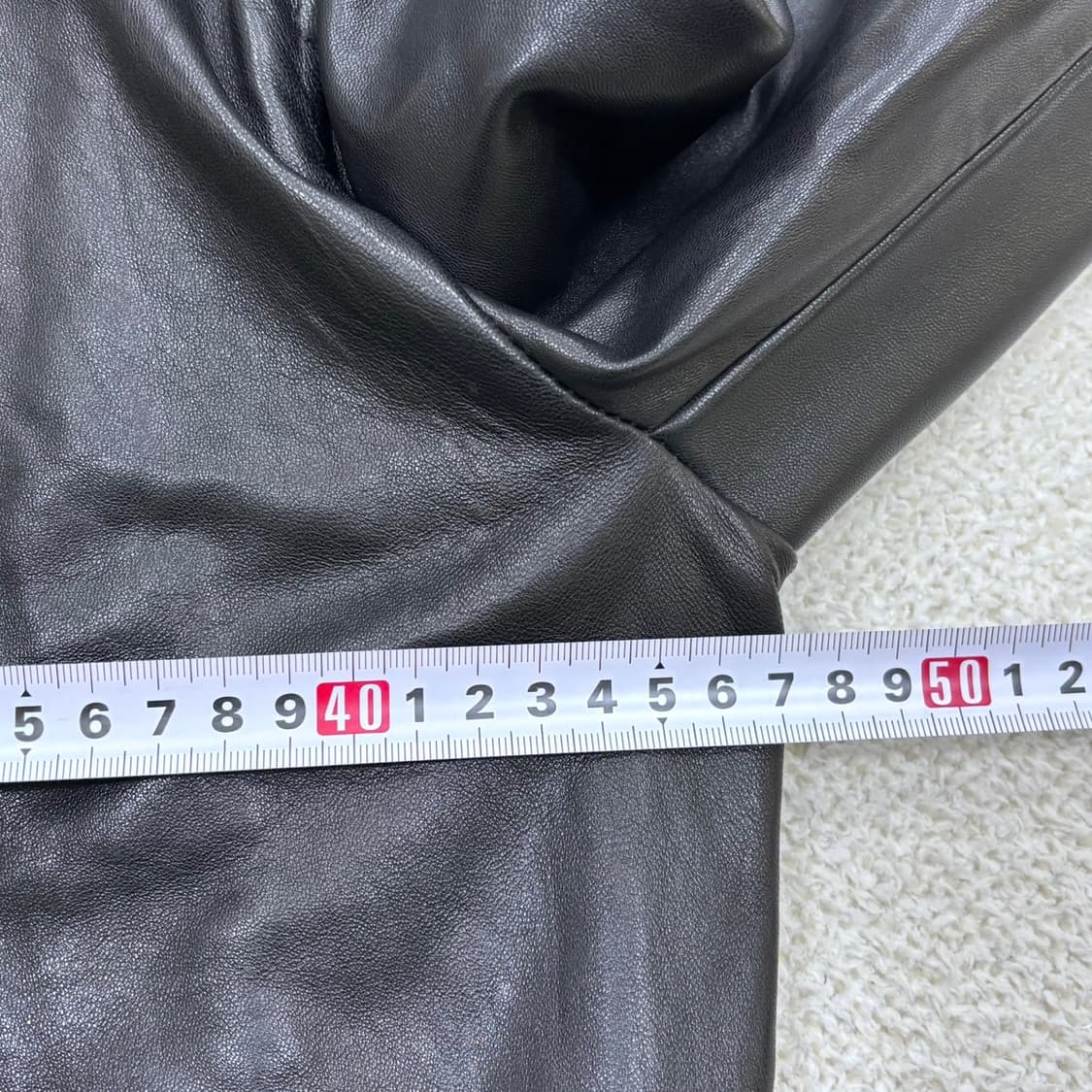 실측확인 빈티지 가죽 라이더 자켓 0410E 상품이미지6