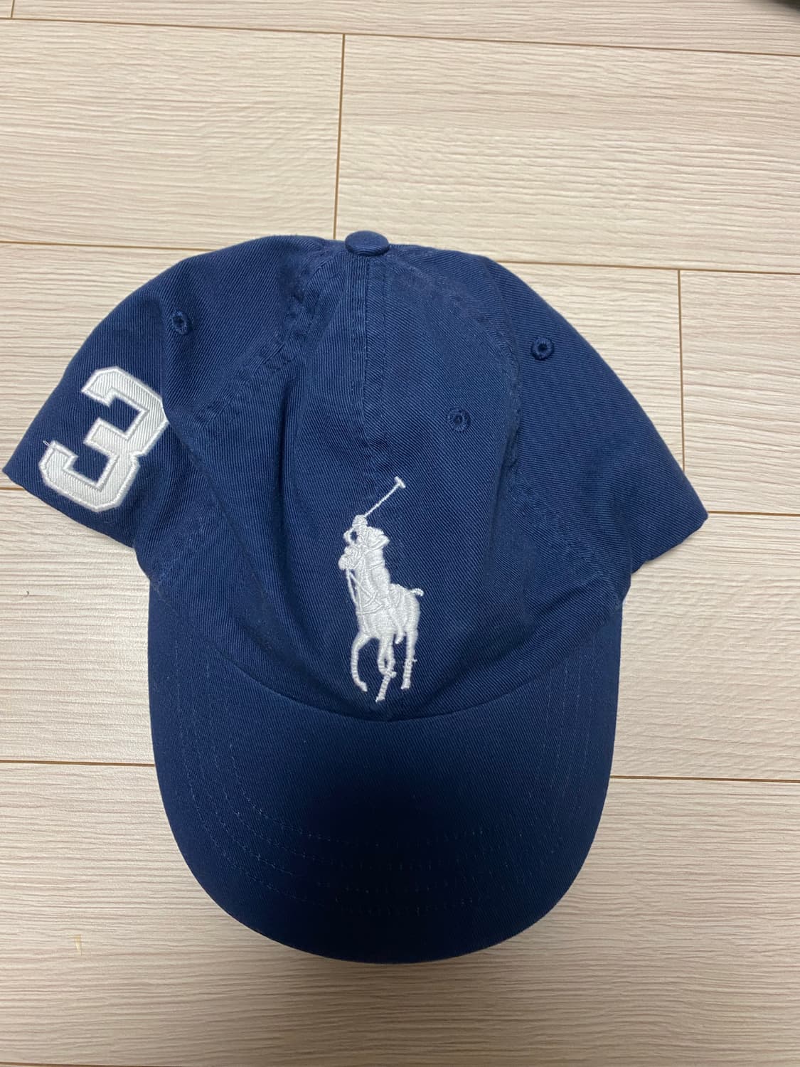 폴로 빅포니 네이비 가죽 스트랩 모자 상품이미지1