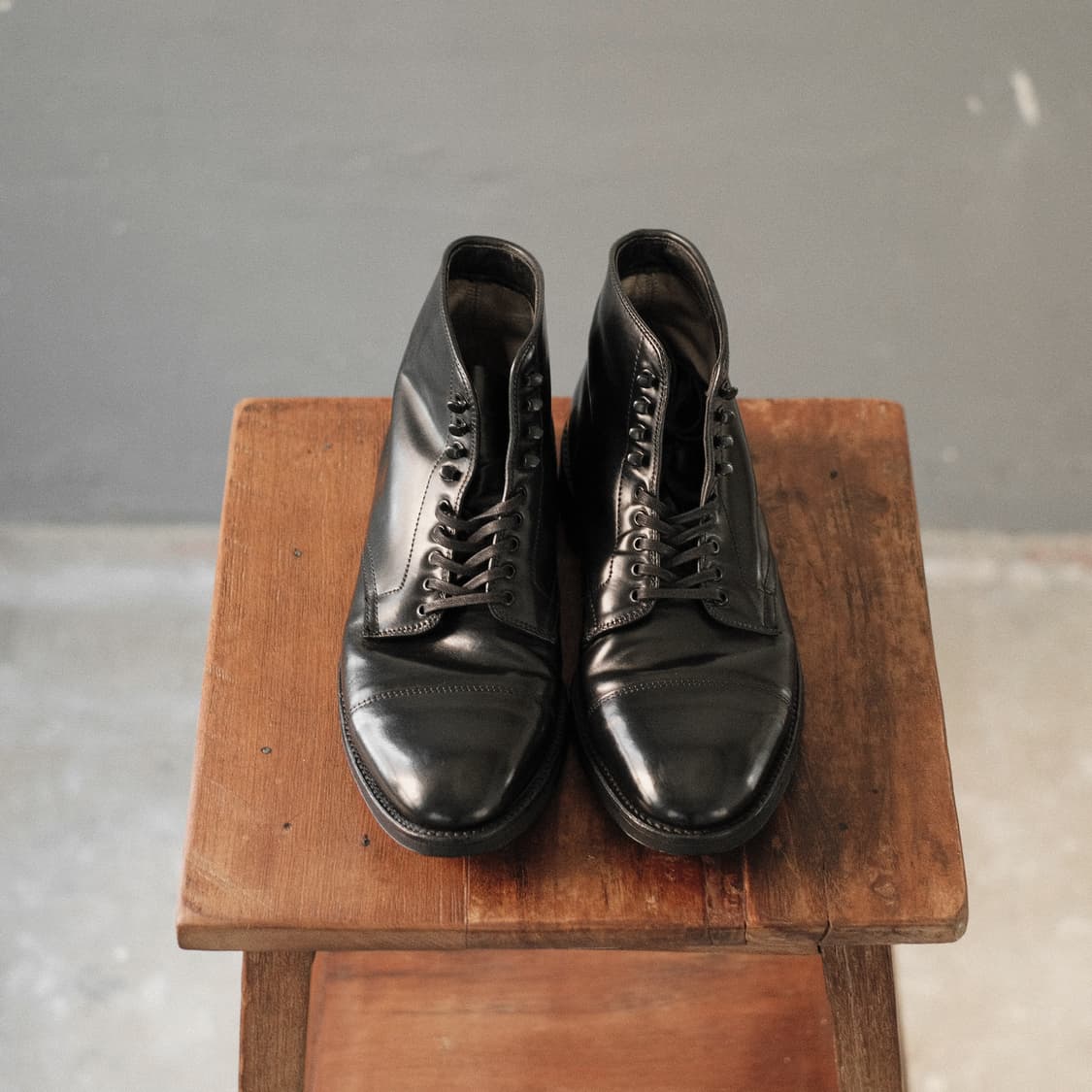 알든 4065HC 8.5D사이즈 블랙 코도반 캡토 부츠 상품이미지2