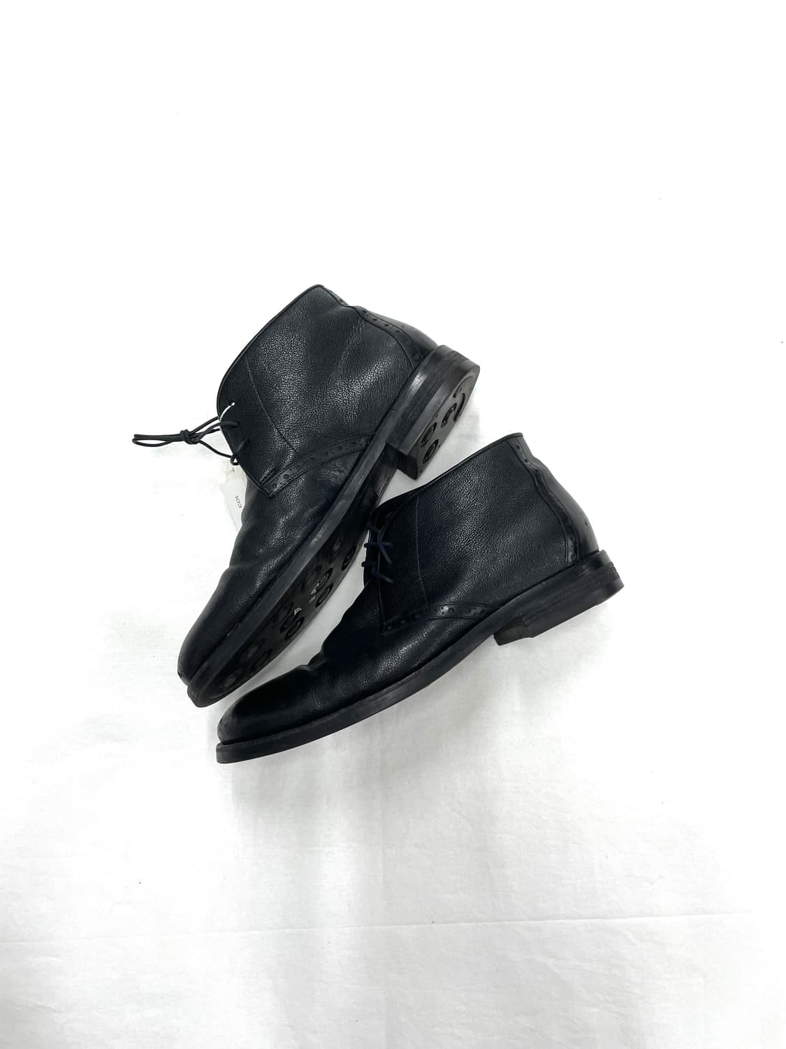 Giorgio Armani Leather Lace-Up Boots 상품이미지3