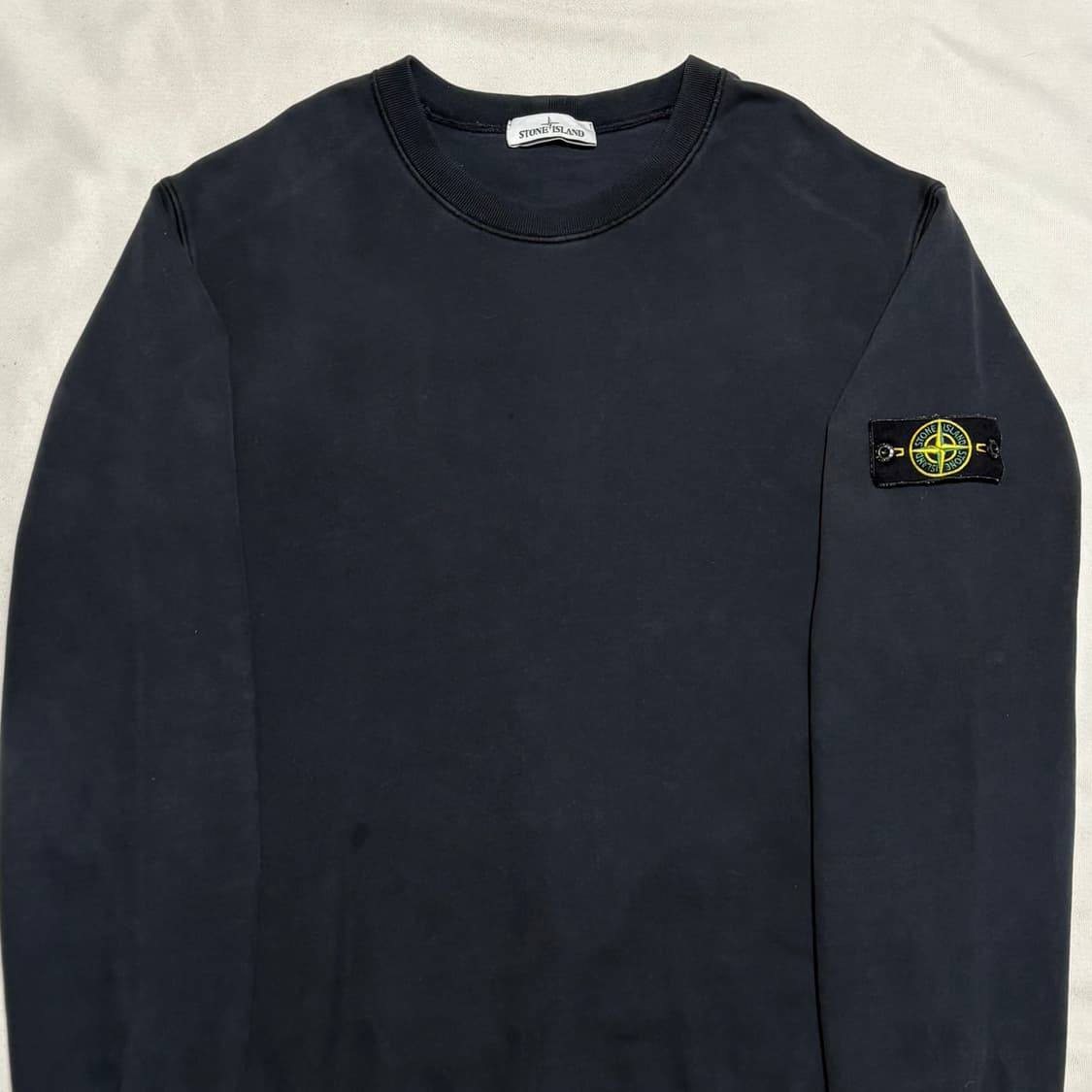 3XL 스톤아일랜드 패치와펜 블랙 맨투맨 상품이미지1