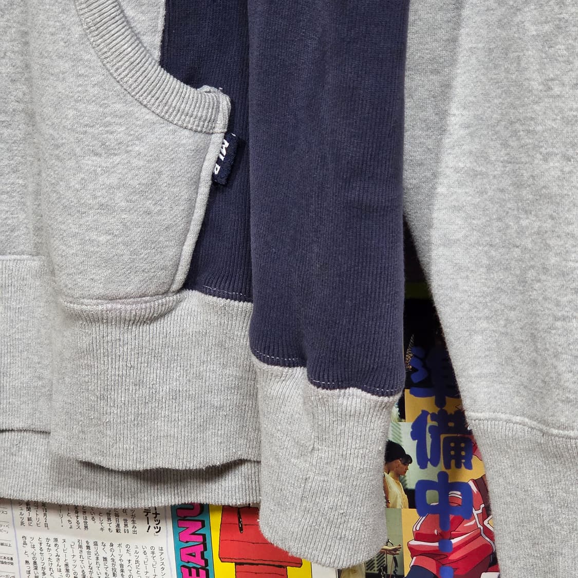 엠엘비 00S 다저스 네이비 골지 배색 후드티 상품이미지5