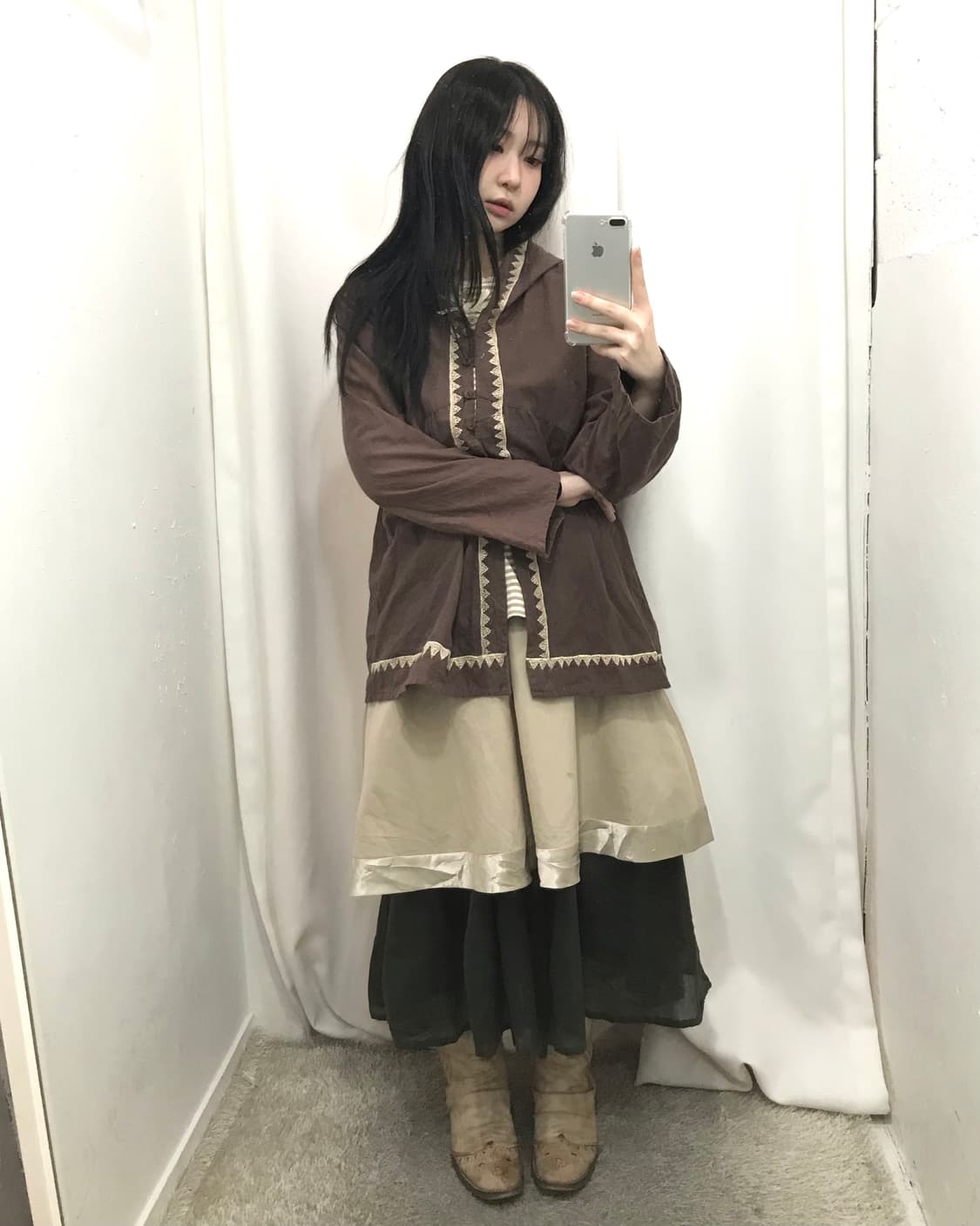 에스닉 패턴 후디 코디 세트 🍓 상품이미지2