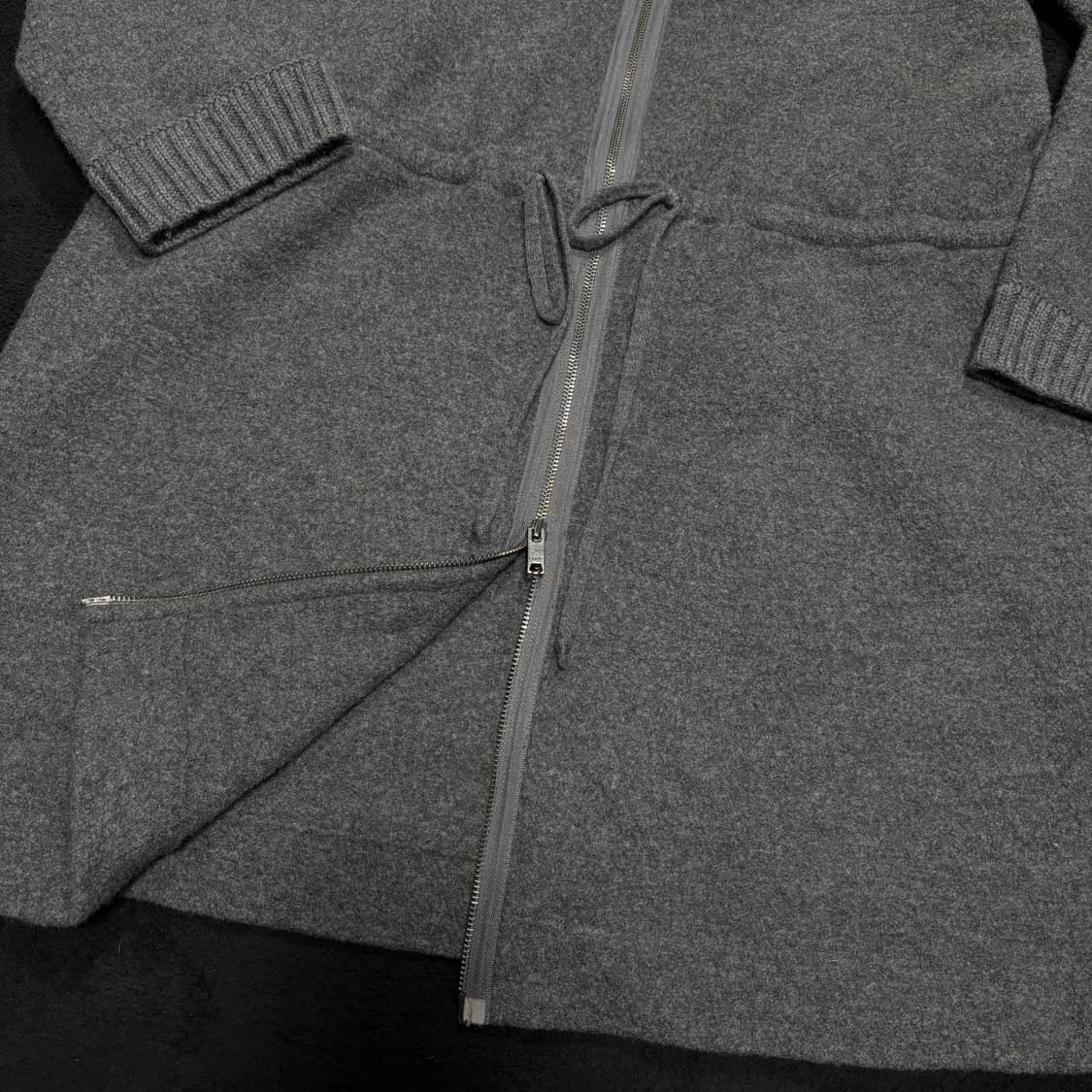 66 DKNY 그레이 울 롱 가디건 니트집업 상품이미지3