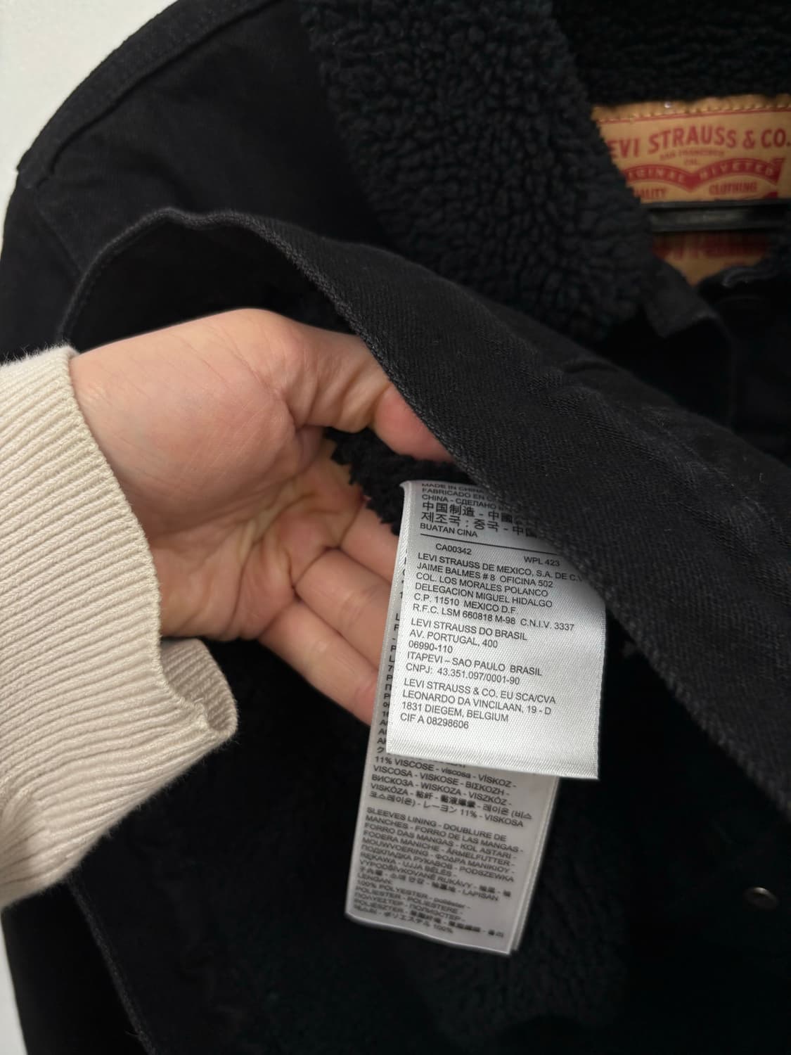 리바이스 우먼 양털 데님자켓 상품이미지7