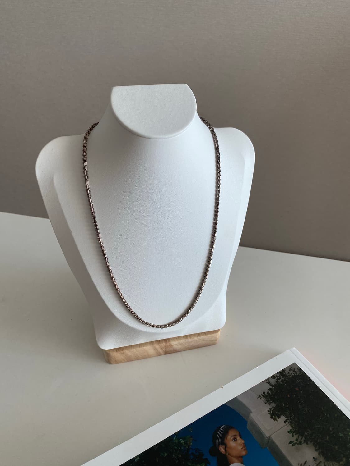 빈티지 실버톤 체인 목걸이  상품이미지5