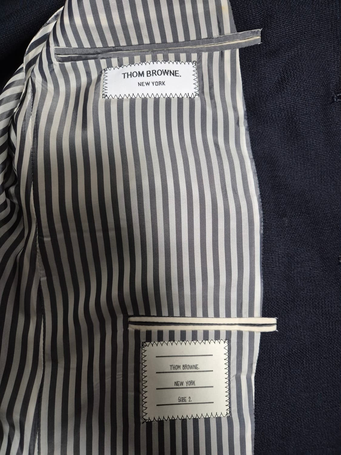 톰브라운/ 네이비 금장 ss자켓/2 상품이미지4