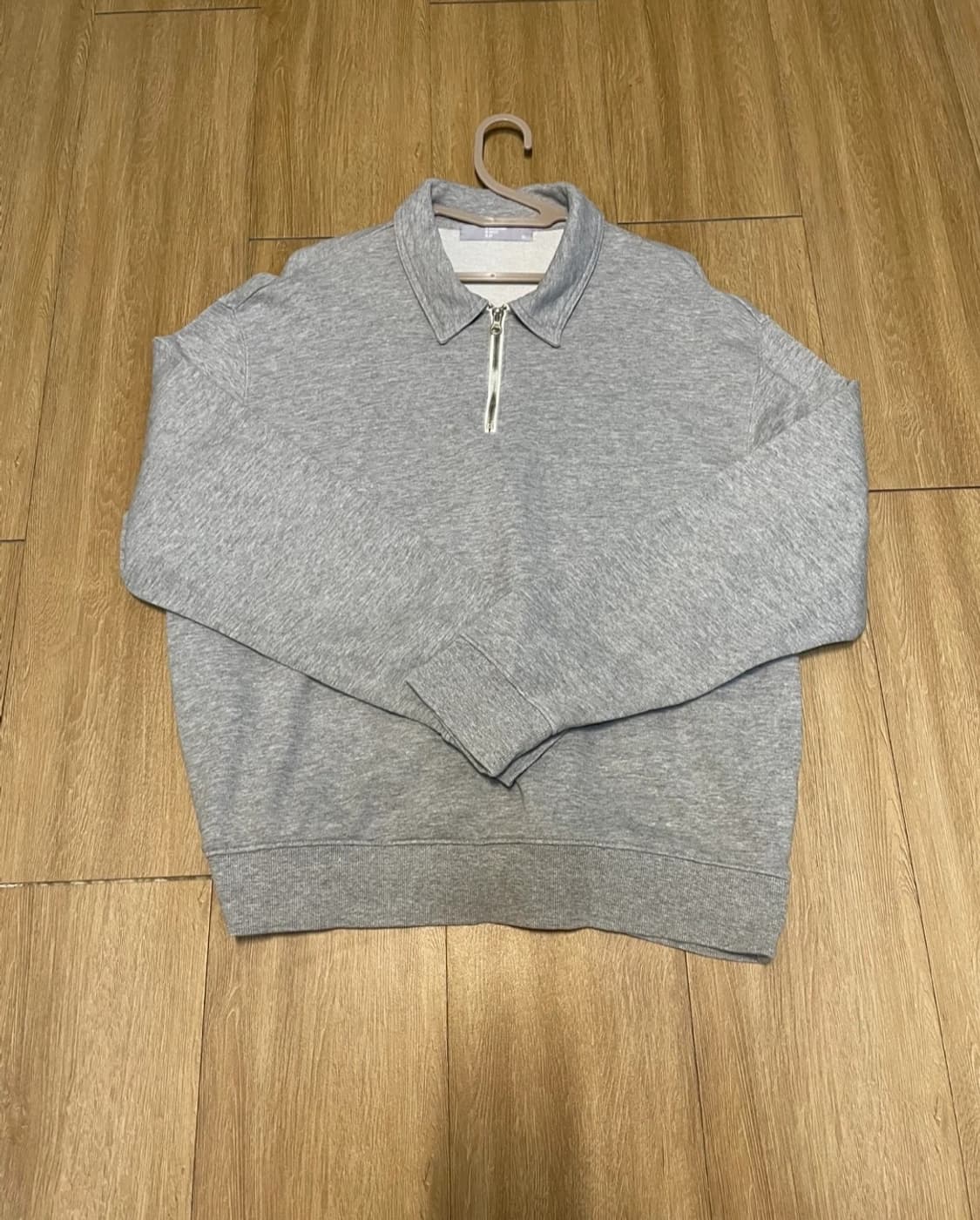 에잇세컨즈 카라 반집업 티셔츠 Grey XL 상품이미지1