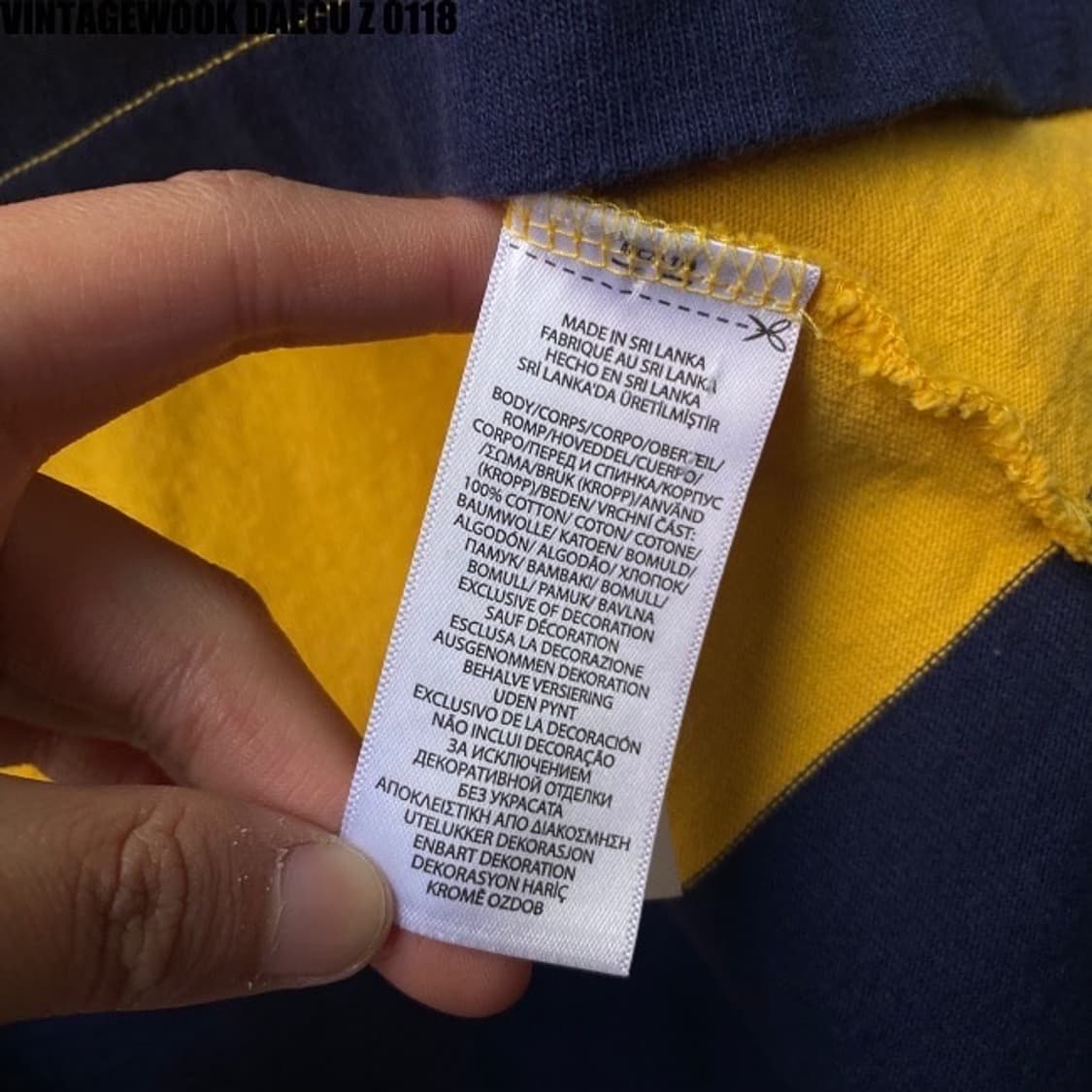 폴로 럭비티 폴로 꿀벌티 김하온티 L 상품이미지6