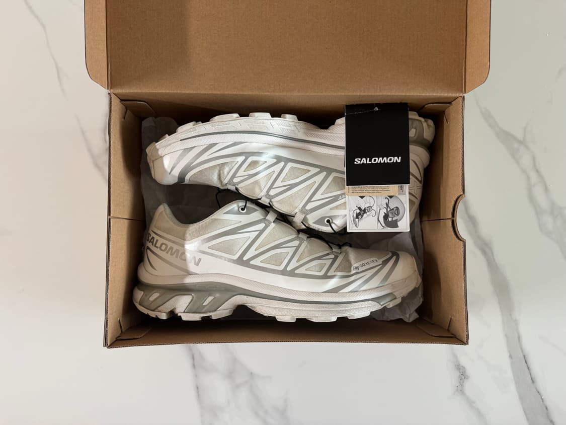 살로몬 XT-6 고어텍스 화이트 실버 스니커즈 운동화 상품이미지1