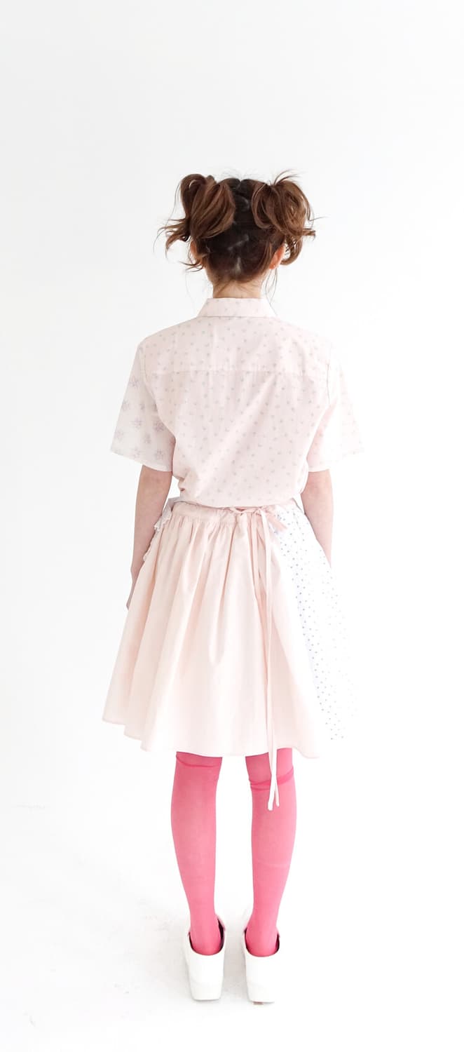 샵페어리 [F.E.E.S] half pattern cotton skirt 상품이미지4