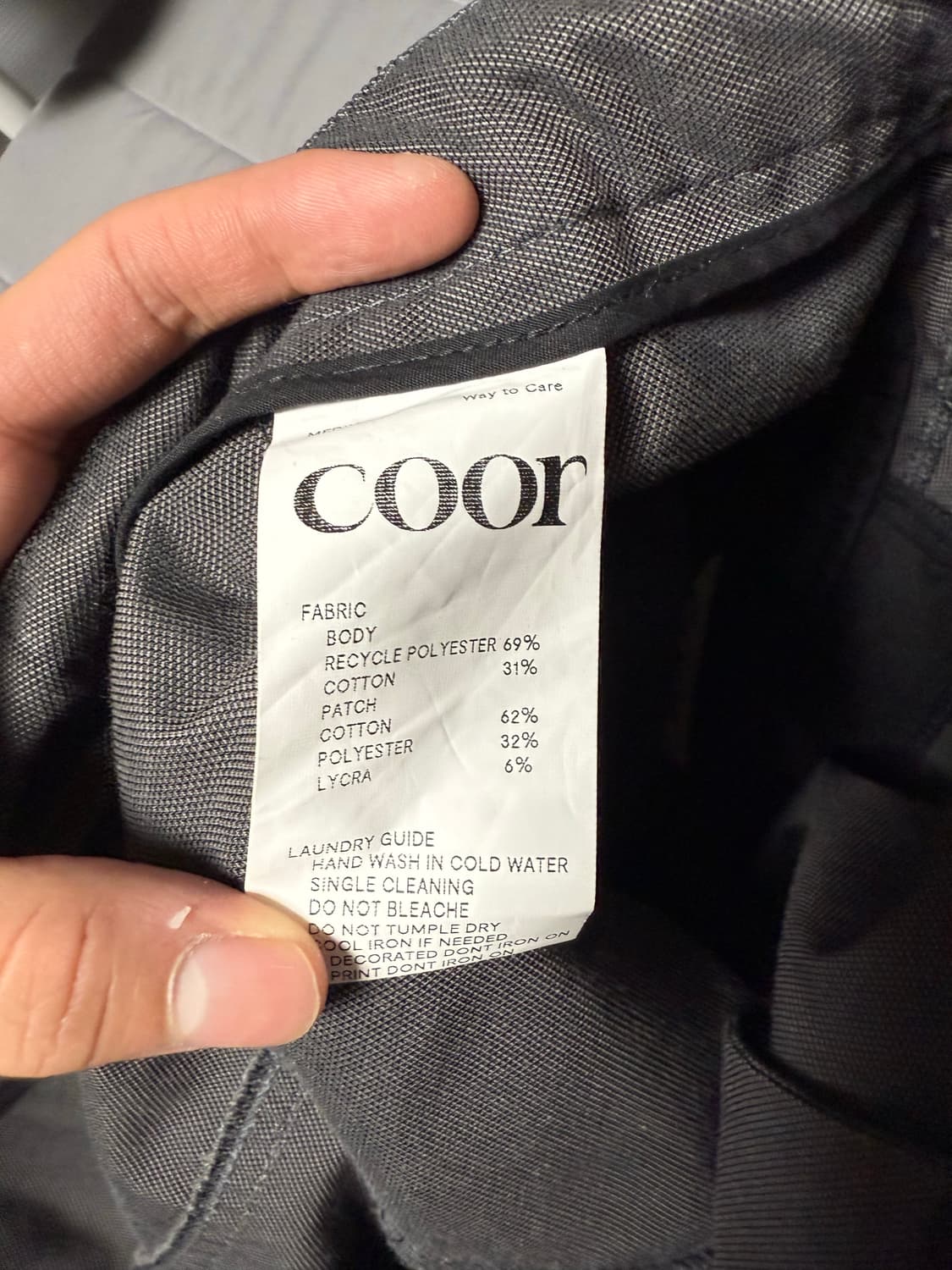 쿠어 유틸리티 지퍼 플랩팬츠 차콜그레이 M 상품이미지3