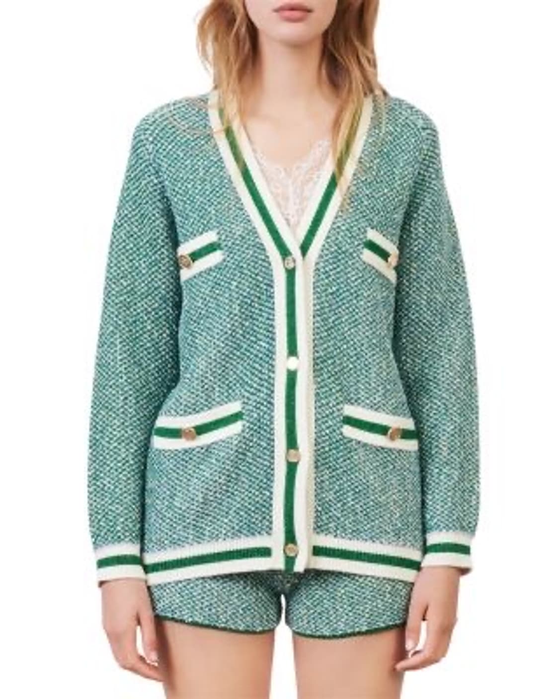 마쥬 트위드 니트 가디건 상품이미지2