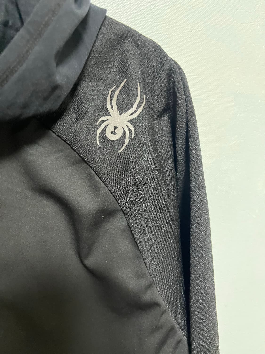 스파이더 블랙 웜업 후드집업 상품이미지2