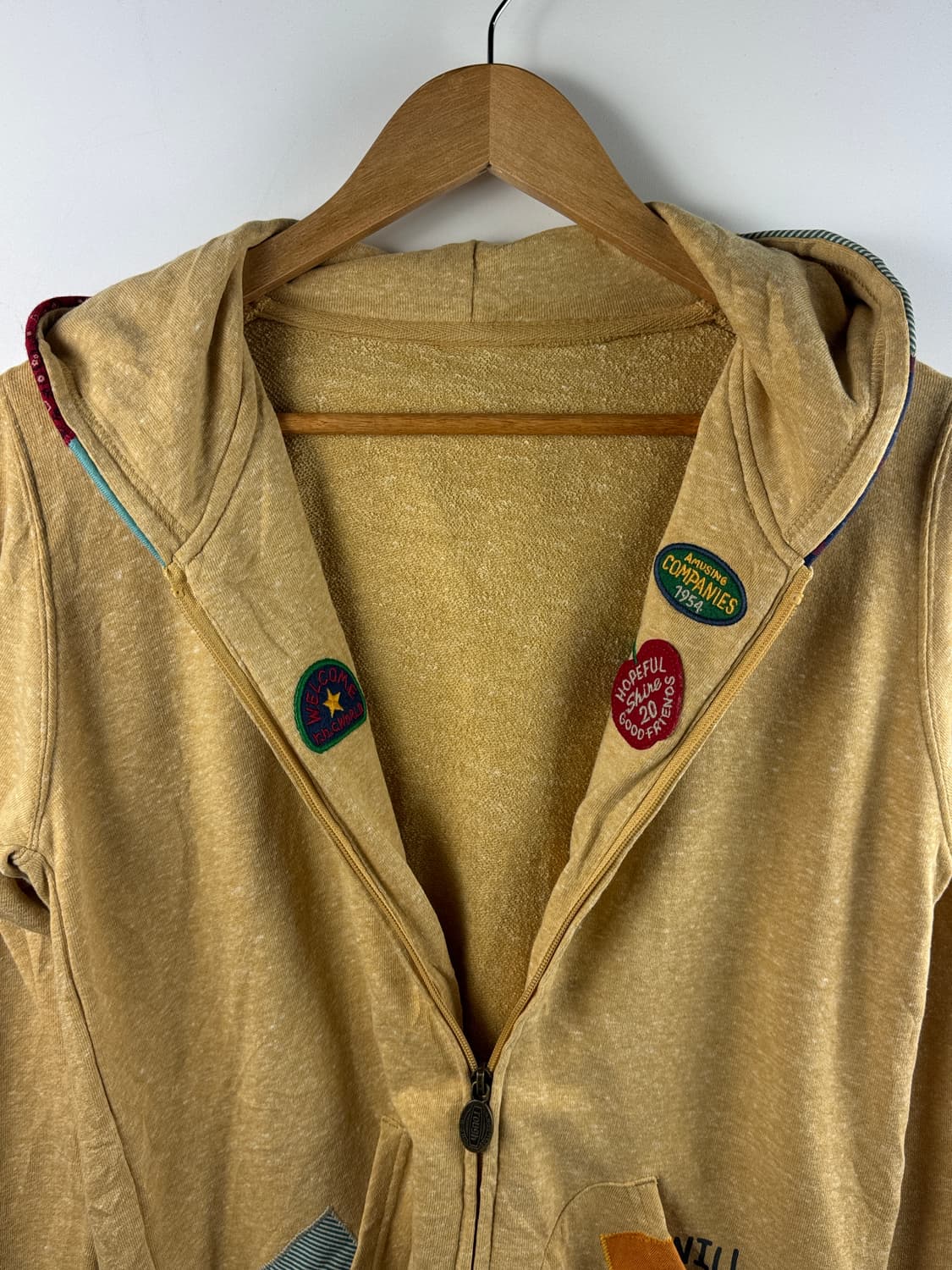 JPN 러프 히피 하구미 패치 후드집업 상품이미지3