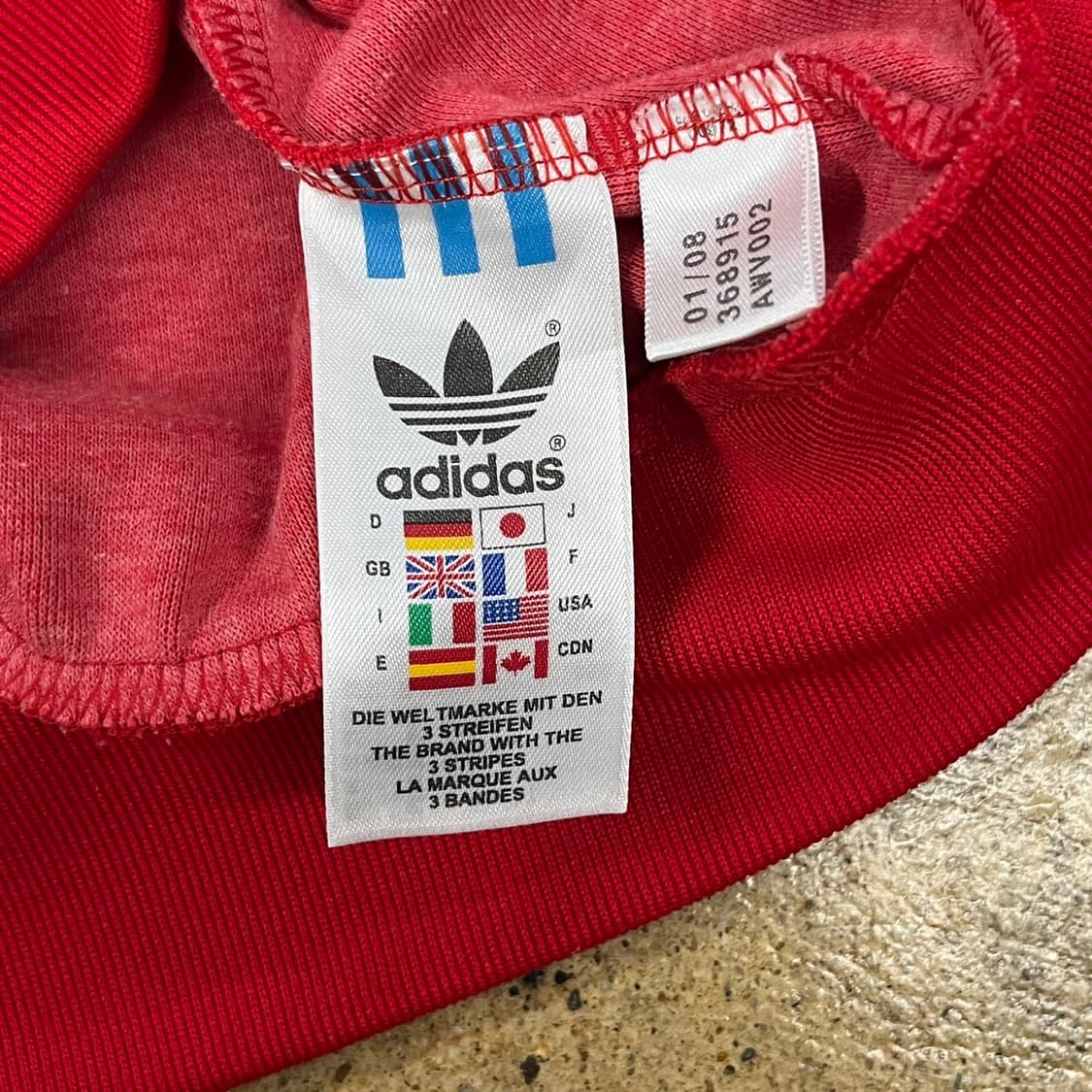 아디다스 오스트리아 레드 져지 트랙탑 105 상품이미지6