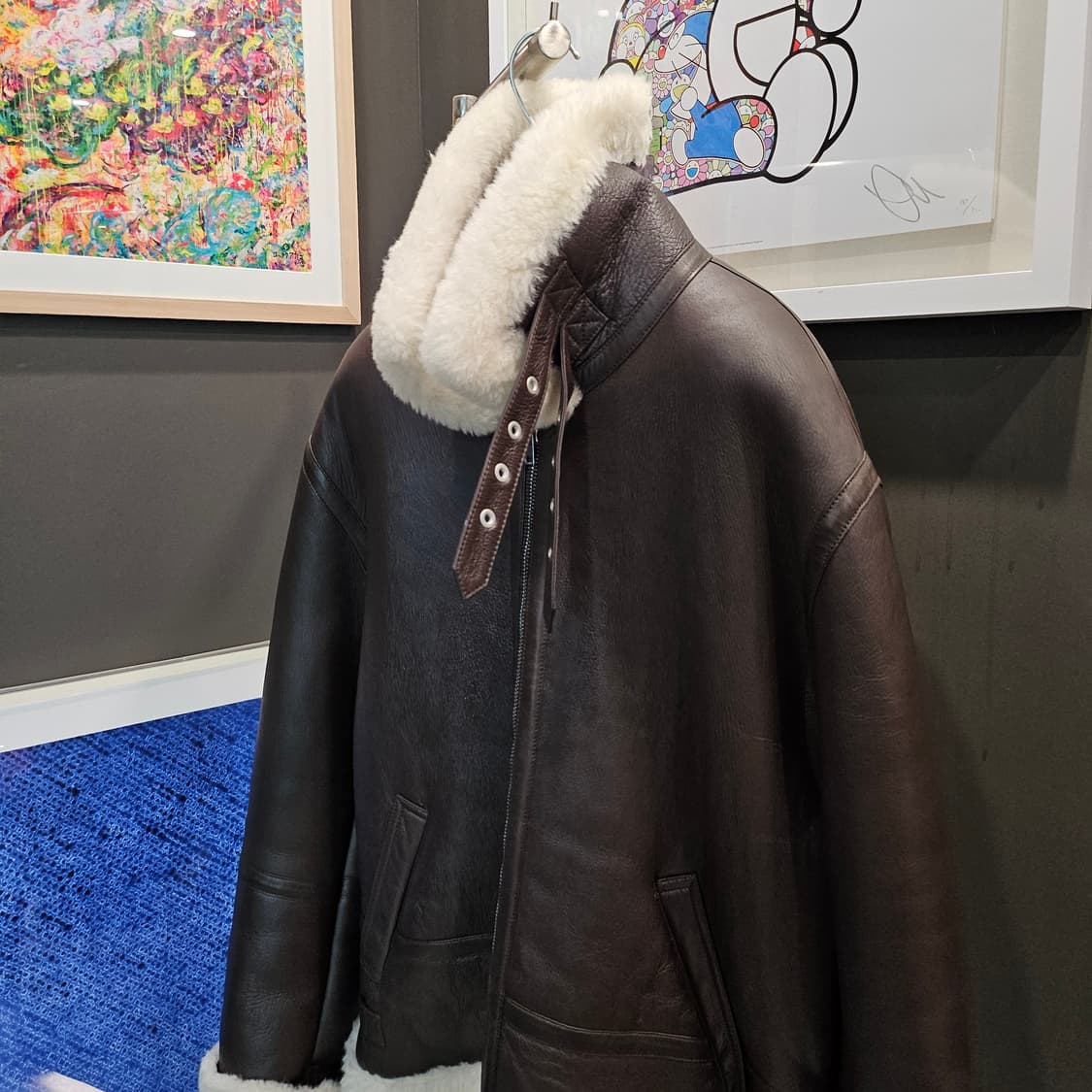 베트멍(Vetements)의 브라운 시어링 무스탕 가죽 자켓 상품이미지4