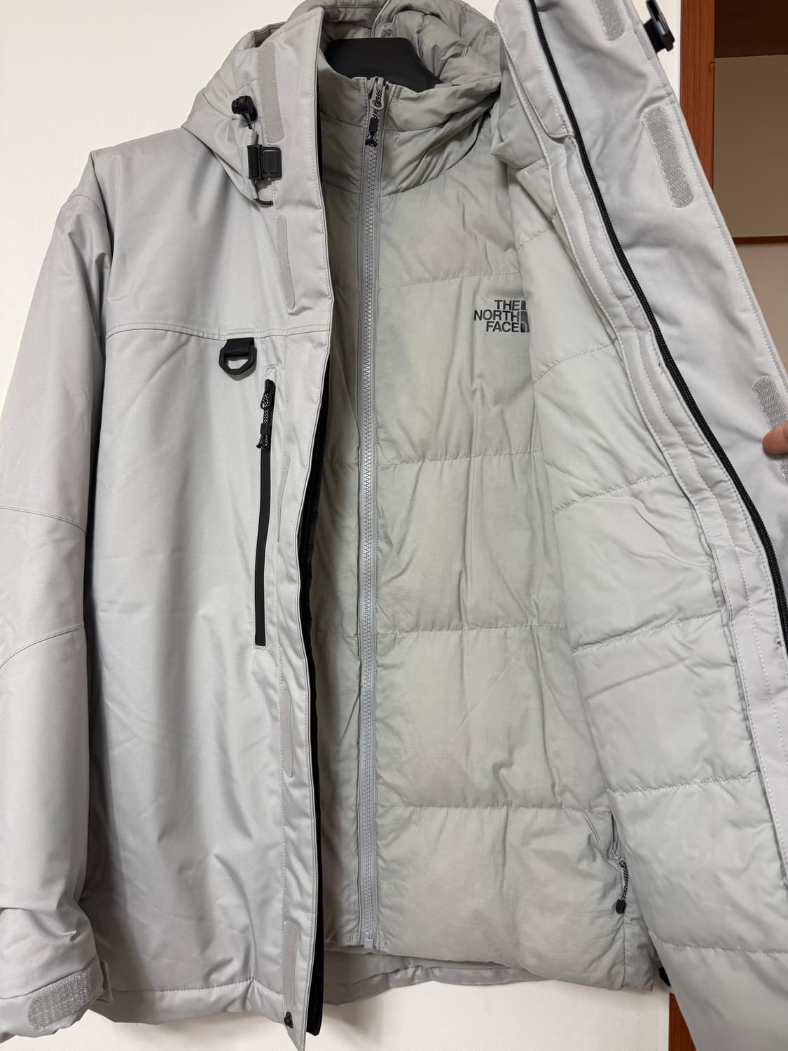노스페이스 히말라얀 집인집 파카 그레이 XL 상품이미지8
