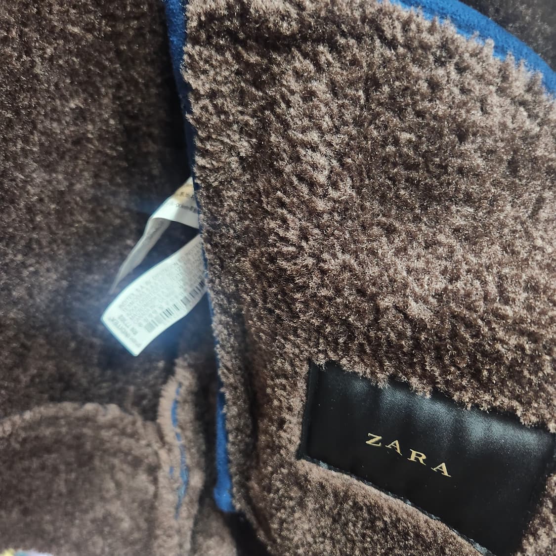 자라 스웨이드 양털 무스탕 자켓 XL 상품이미지6