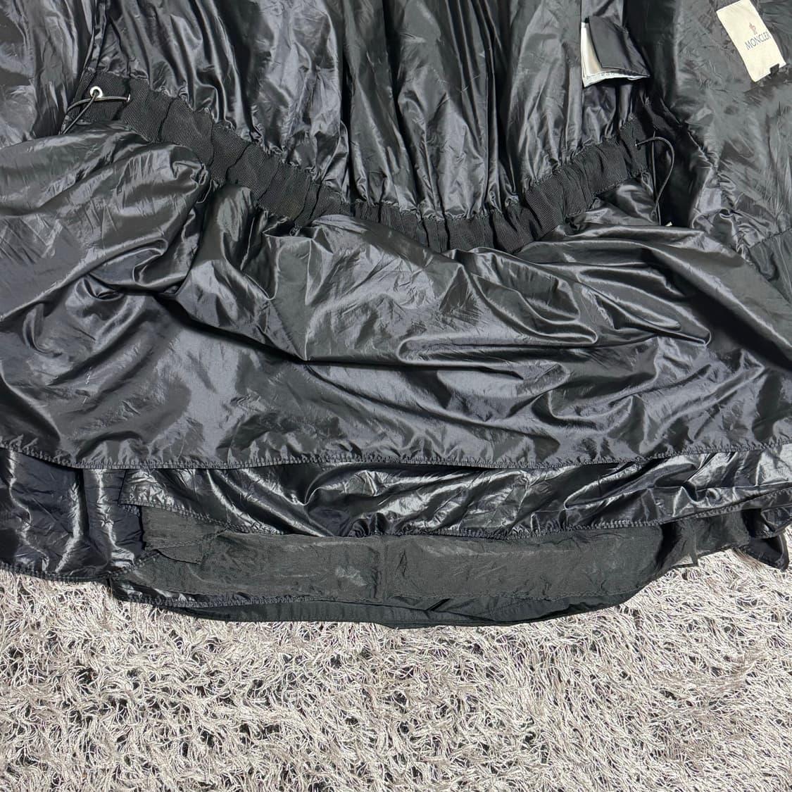 몽클레어 sachiyo 레이어드 경량 코트 블랙 0 상품이미지8