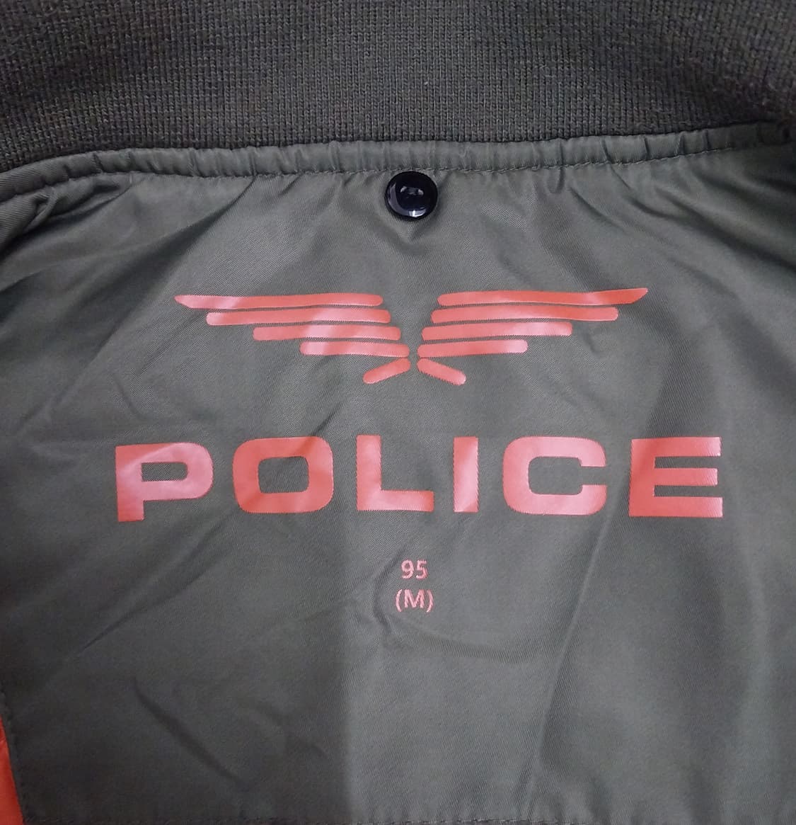 POLICE 카키 MA-1자켓 ( 팔부분 데미지) 상품이미지6