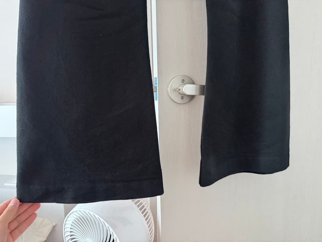 (S) STU 24ss 플레어 코튼 팬츠 블랙 상품이미지3