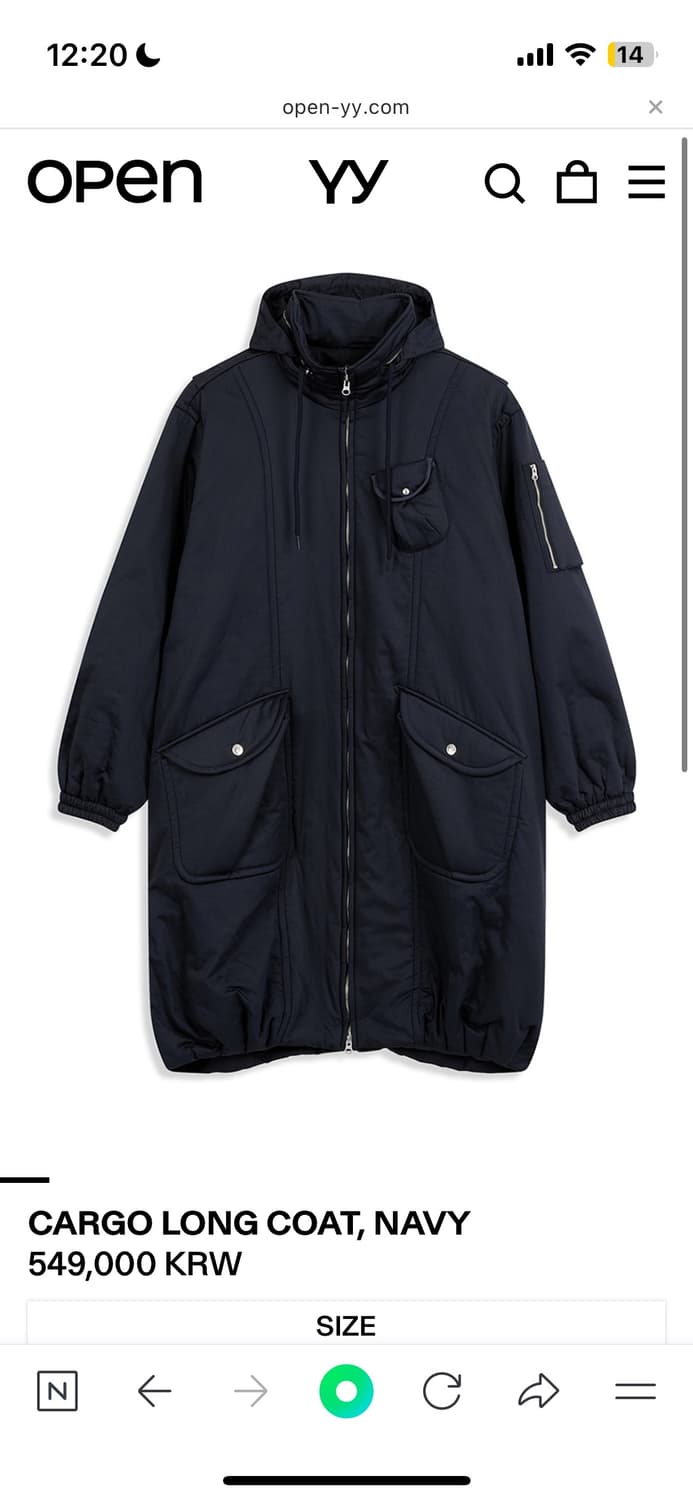 open yy 오픈와이와이 봄버 자켓 롱 코트 카고 코튼 상품이미지3