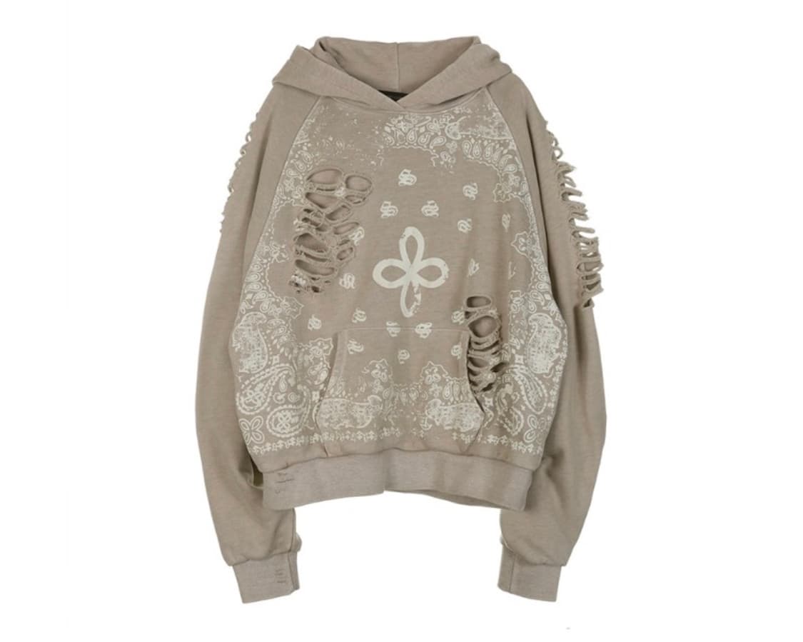 SURGERY Paisley Destroyed Hoodie 상품이미지1