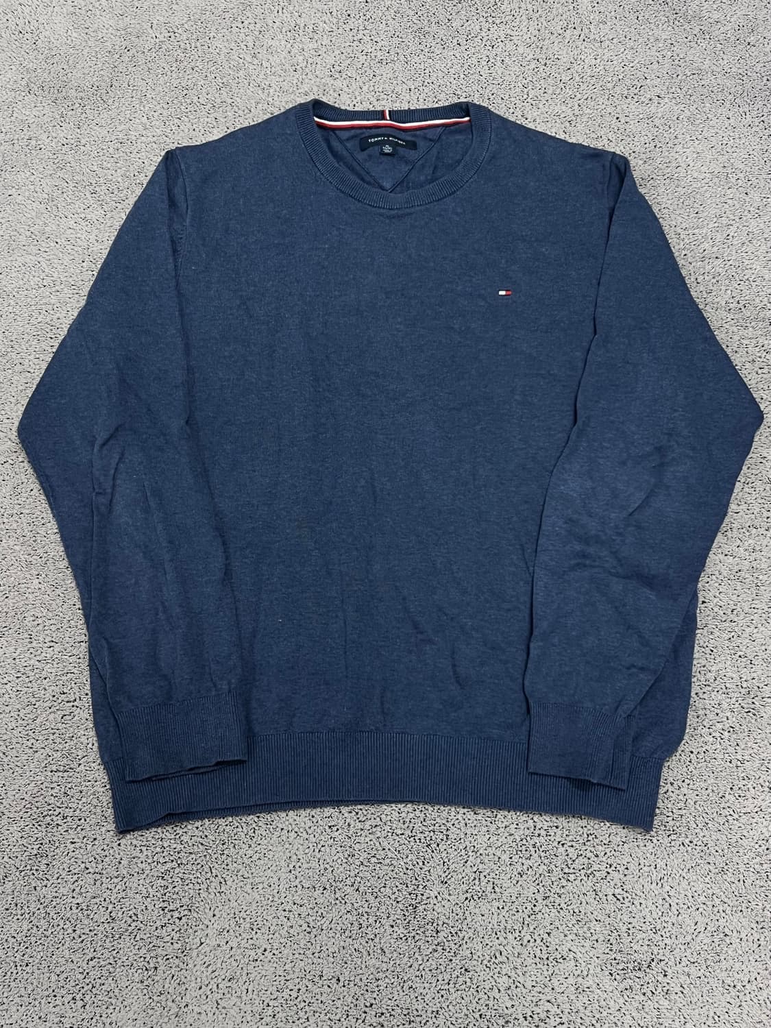 (XL) 타미힐피거 라운드 니트 네이비 상품이미지1