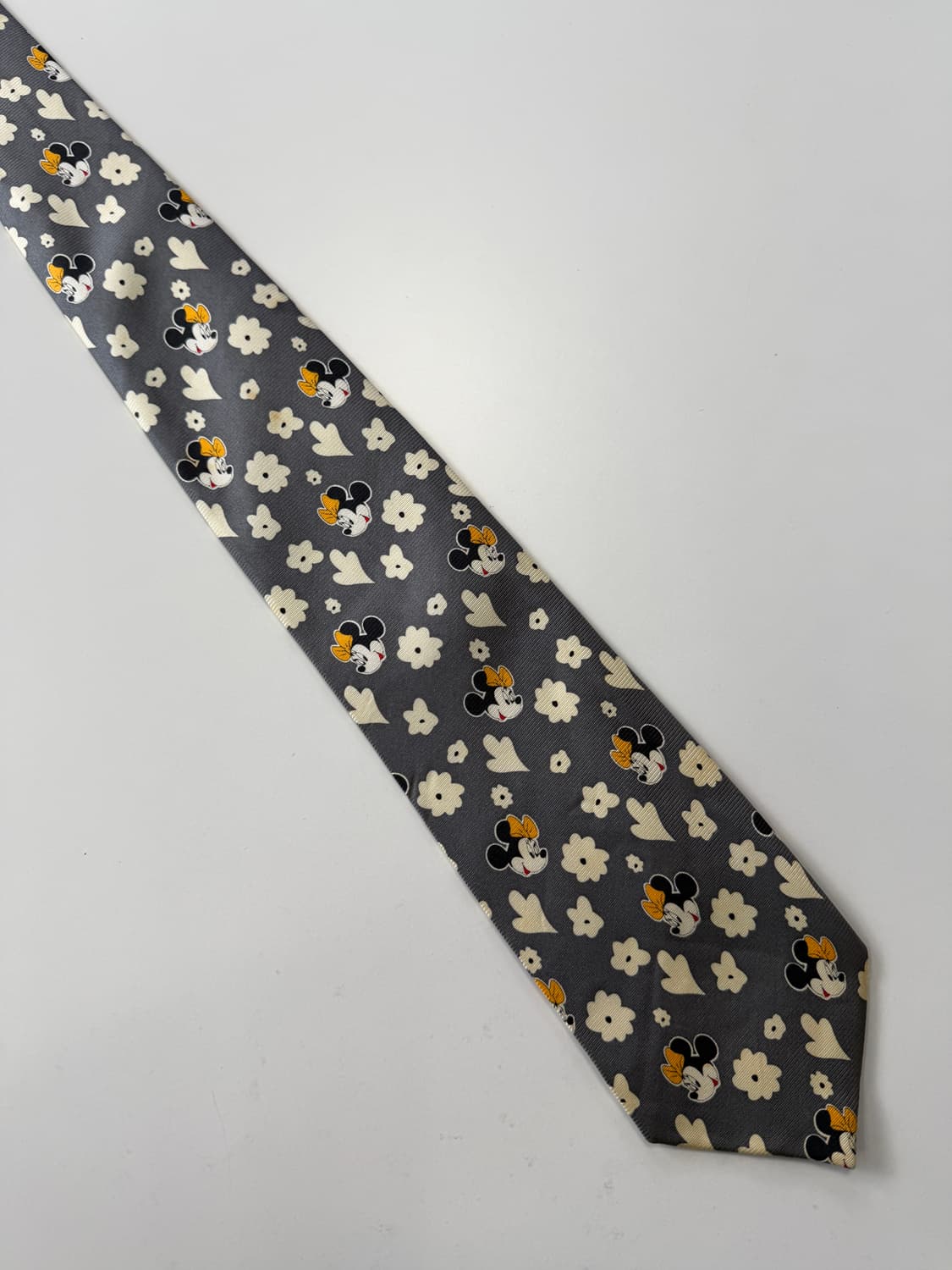 미키마우스 패턴 실크 넥타이 9.3cm 상품이미지2