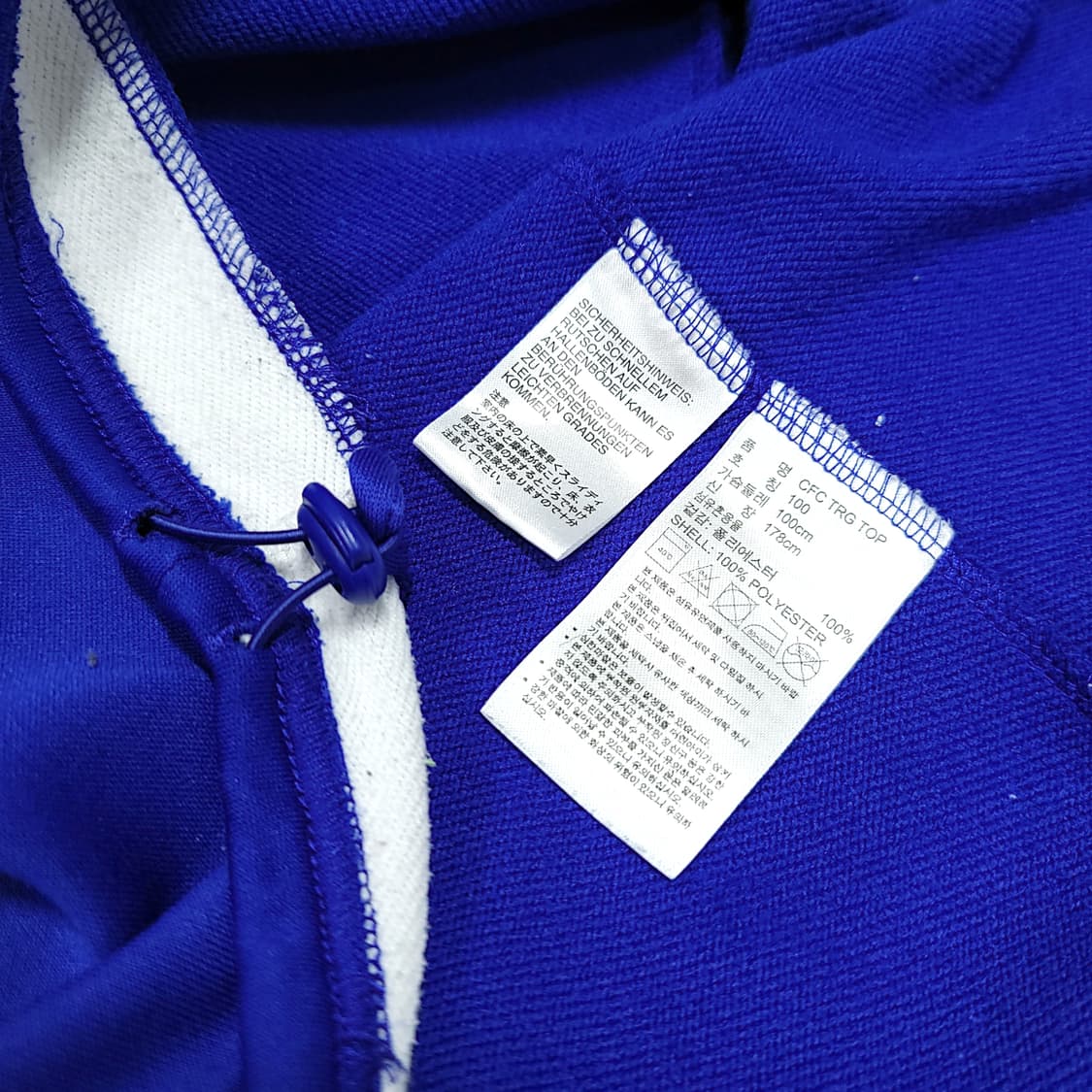 [100] 아디다스 블루 첼시 FC 삼성 트레이닝 드릴탑 져지 상품이미지10