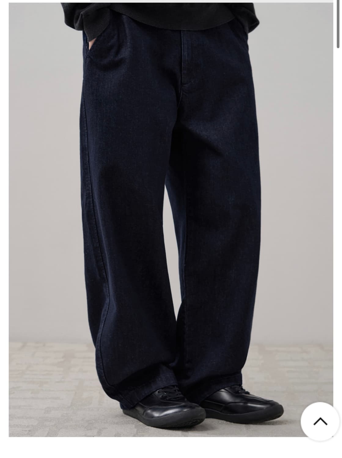 (새상품)(M) 드로우핏 와이드 트위스트 데님 팬츠 DEEP INDIGO 상품이미지2