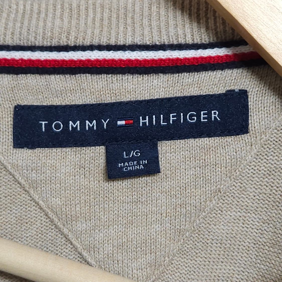 105)Tommy 타미 힐피거 니트 베이지 상품이미지3