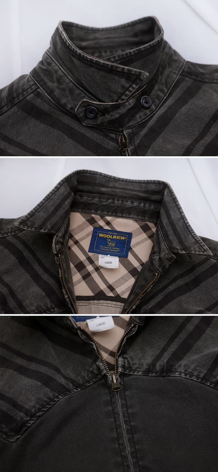 울리치 피그먼트워싱 웨스턴 트윌코튼 워크 자켓 (100-105) 상품이미지9