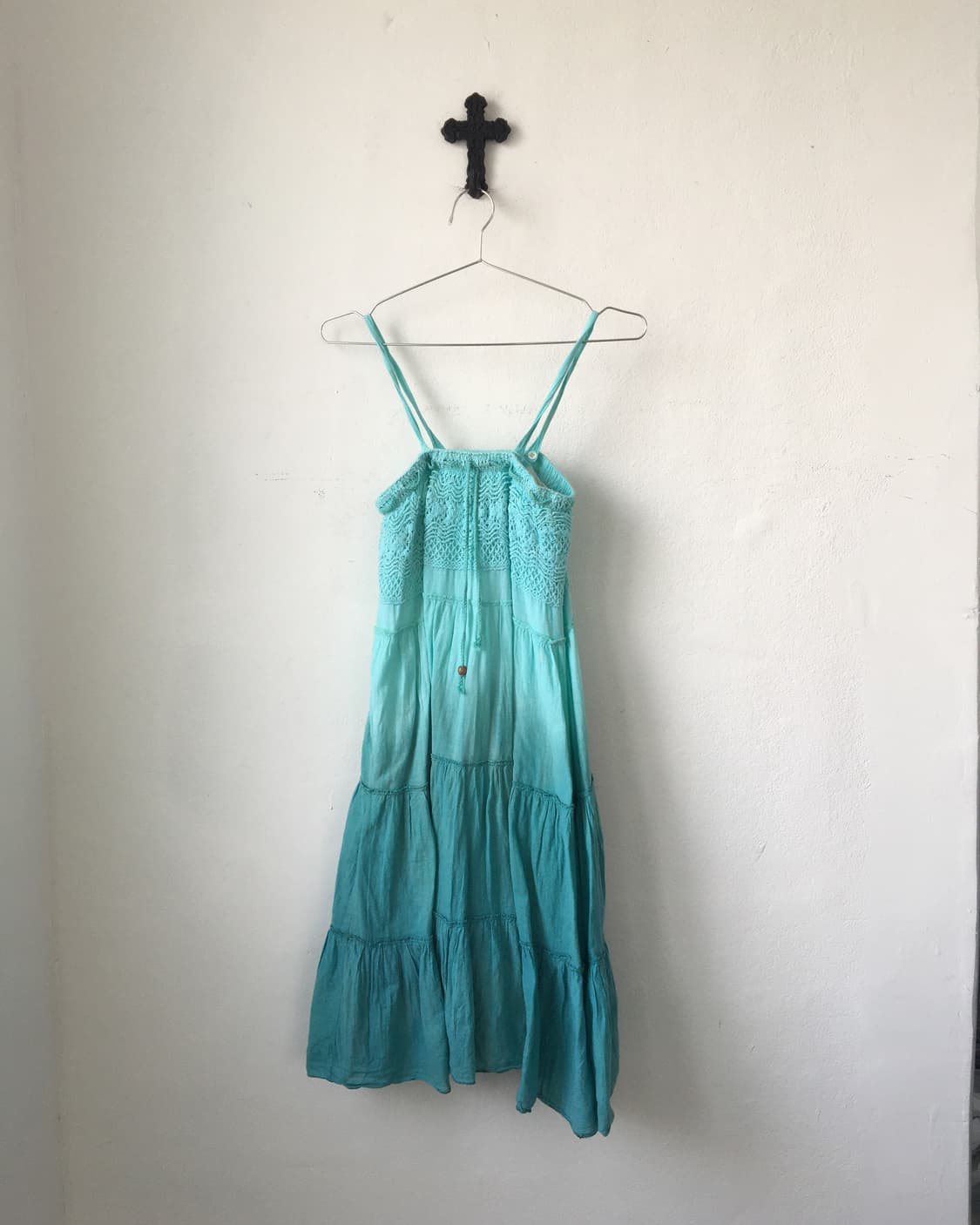 Crochet point dyed sleeveless one piece 상품이미지2