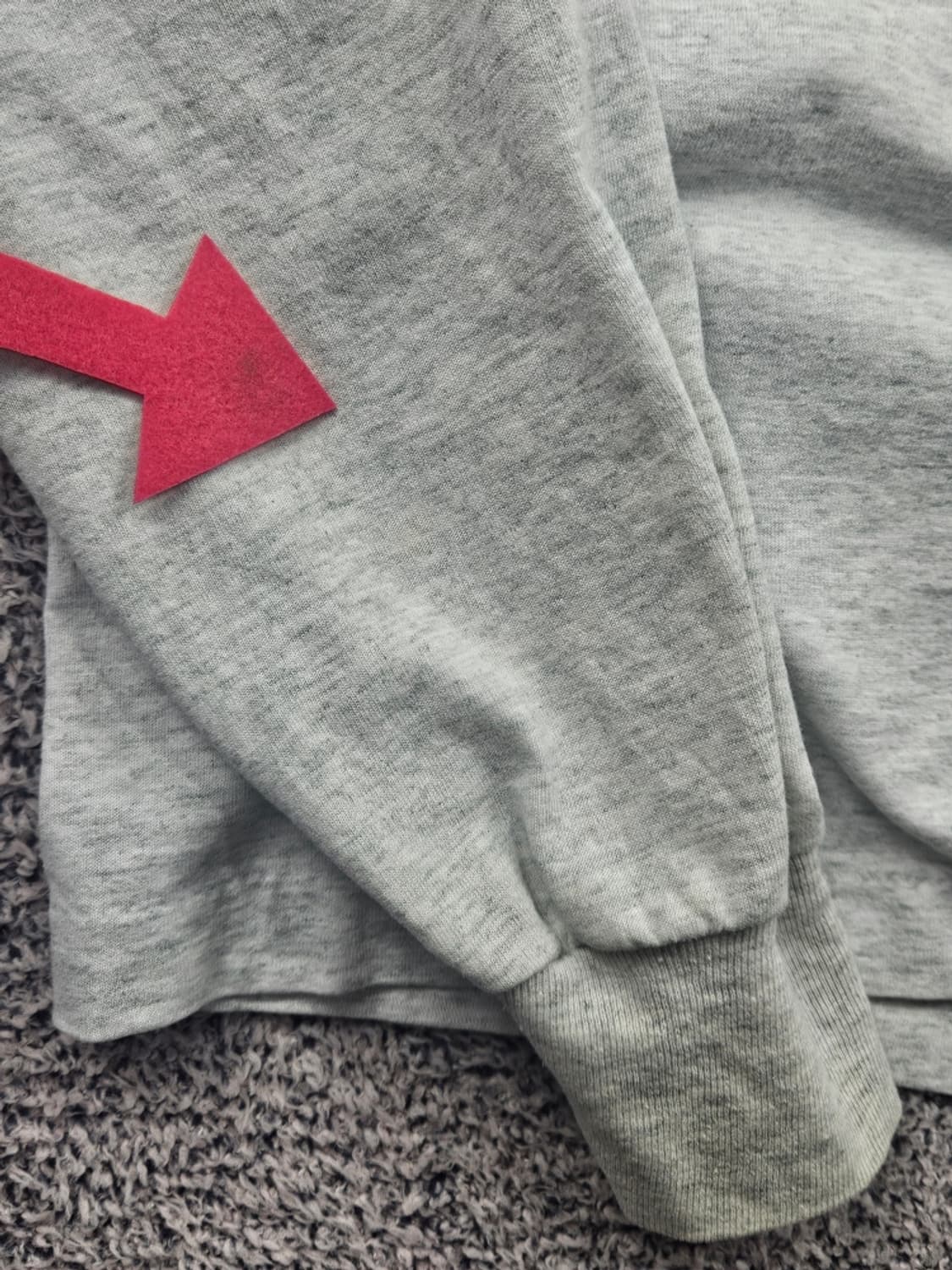 8~90's USA 프룻오브더룸 싱글스티치 롱슬리브 (XL) /11559 상품이미지7