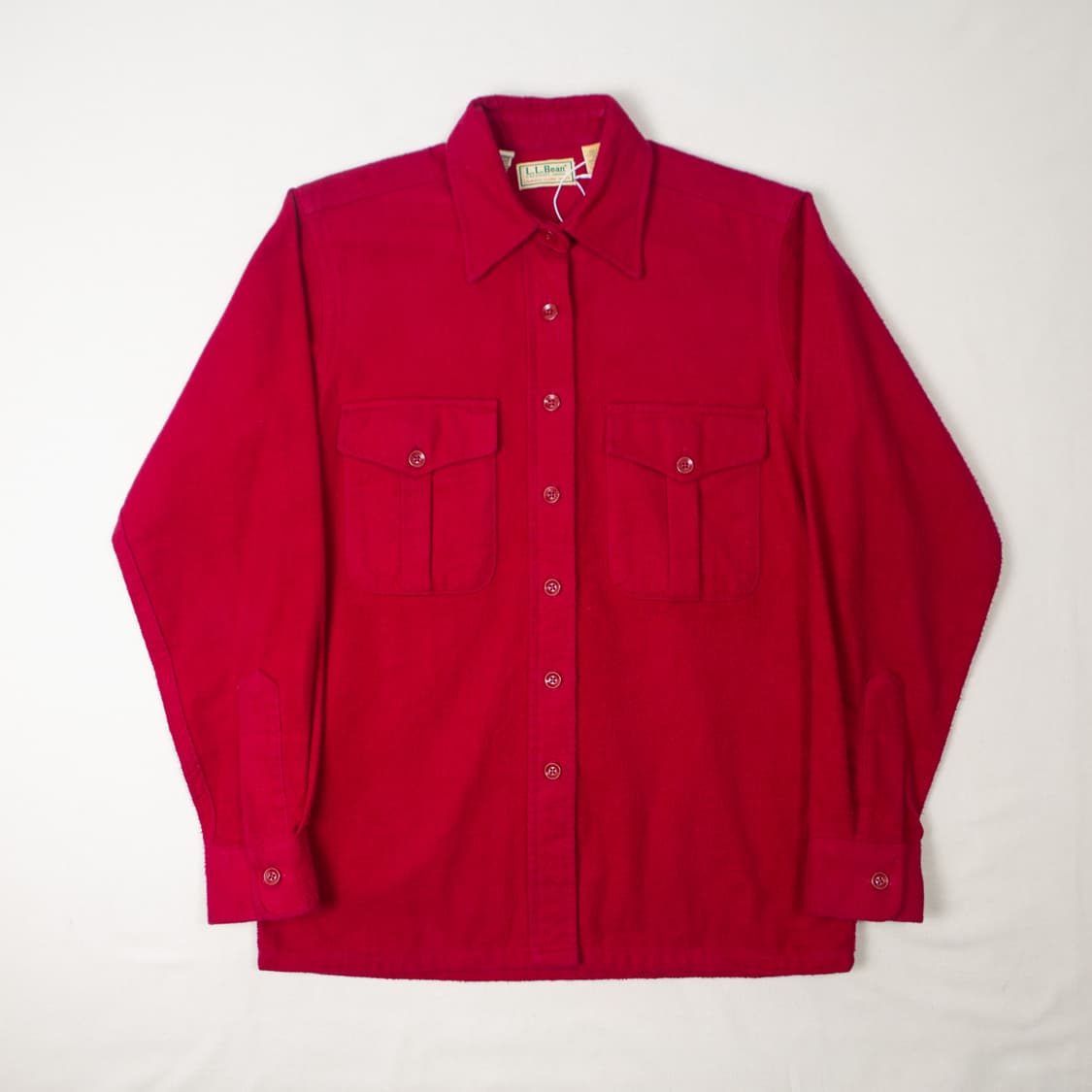 80s 엘엘빈 코튼 2 포켓 워크셔츠 상품이미지1