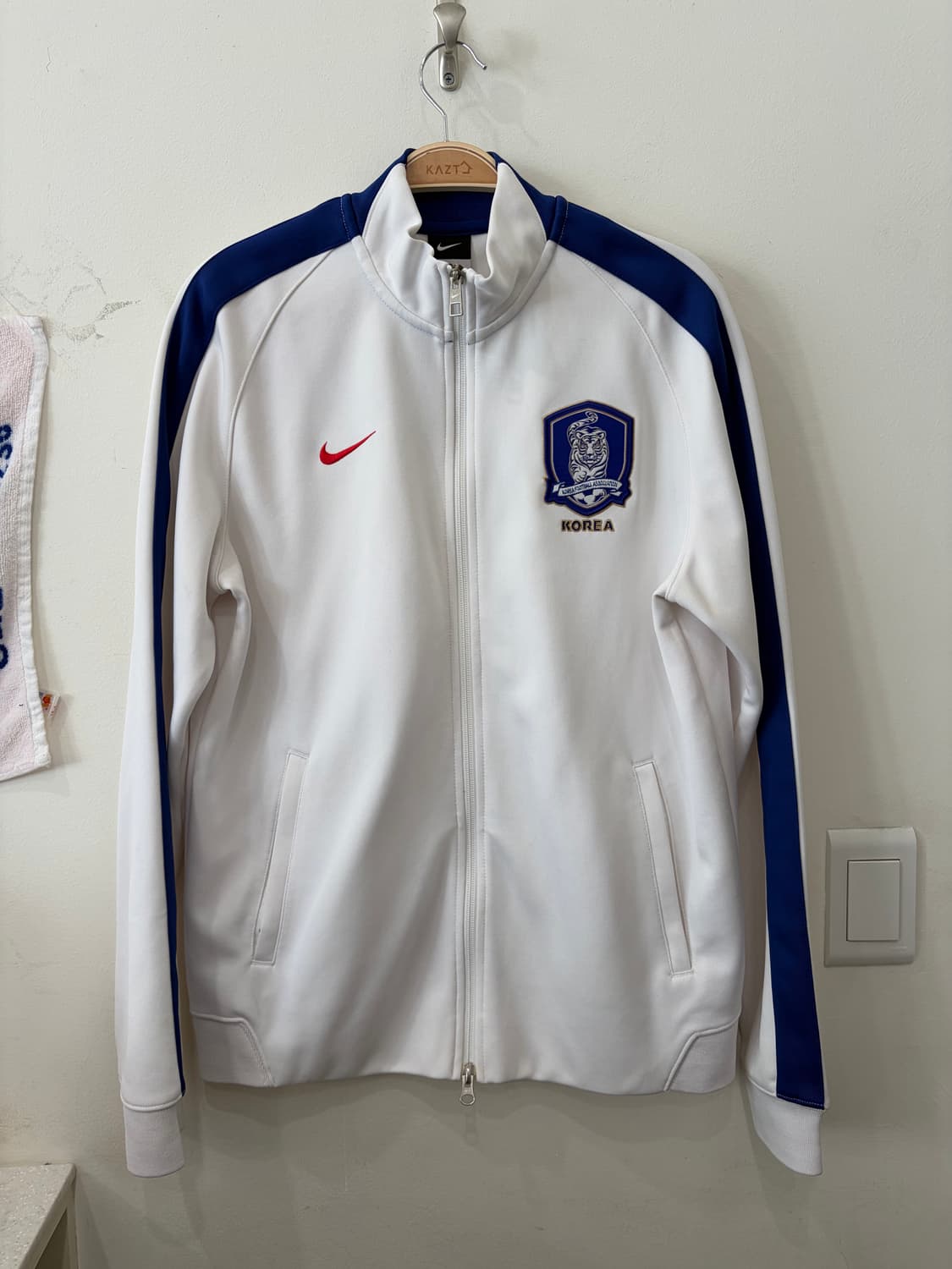 158. 나이키 축구 국가대표 화이트 트랙탑 상품이미지1