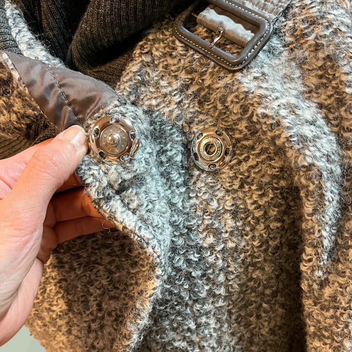 메르시보꾸 와이드카라 보카시 니트 점퍼 상품이미지4