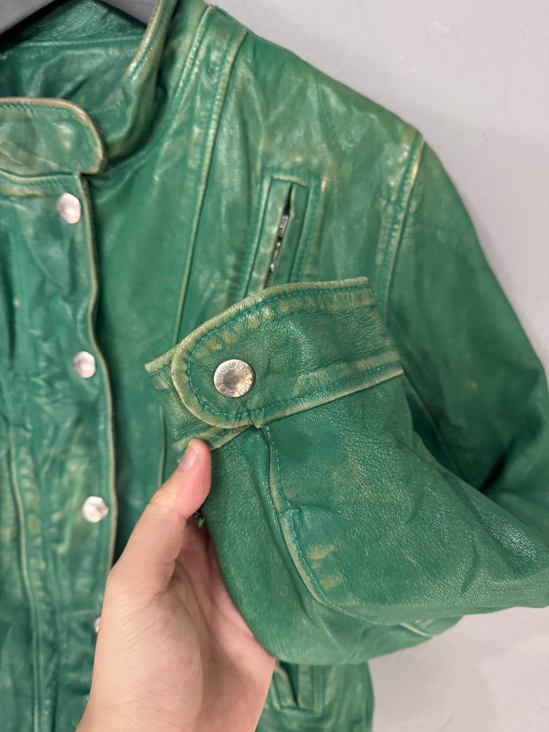 돌체앤가바나 아카이브 고트스킨 가죽자켓 상품이미지7