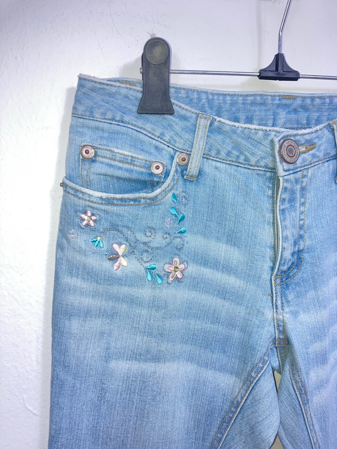 플라워 자수 부츠컷 팬츠 상품이미지3