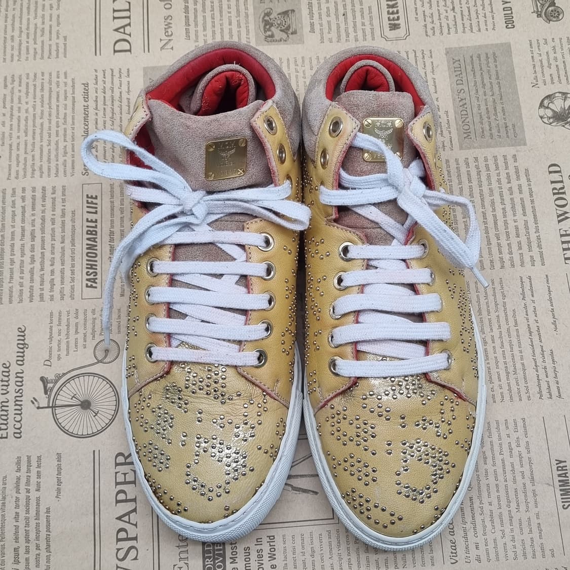 MCM 골드스터드 여성스니커즈37 230 상품이미지2