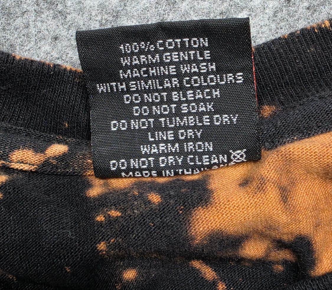 Rock Yeah 블리치 타이다이 슬리브 티셔츠 XL 상품이미지5