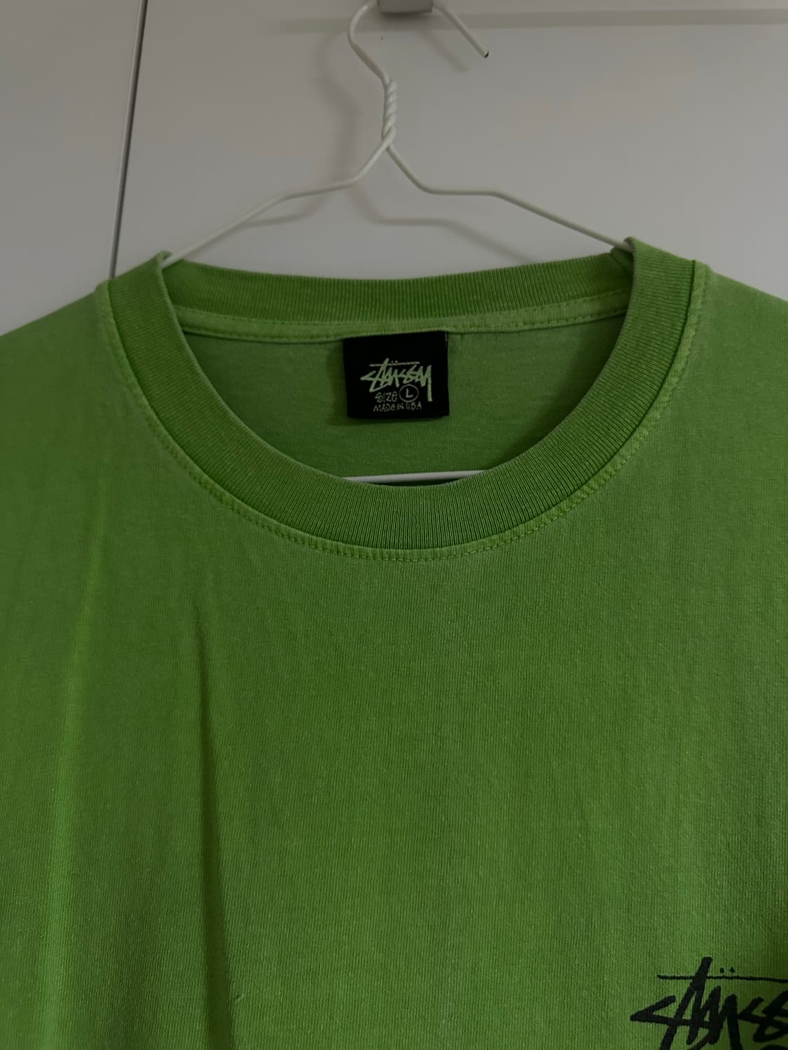 스투시 비치 루트 티셔츠 그린 피그먼트 반팔티 사이즈 L Stussy B 상품이미지6