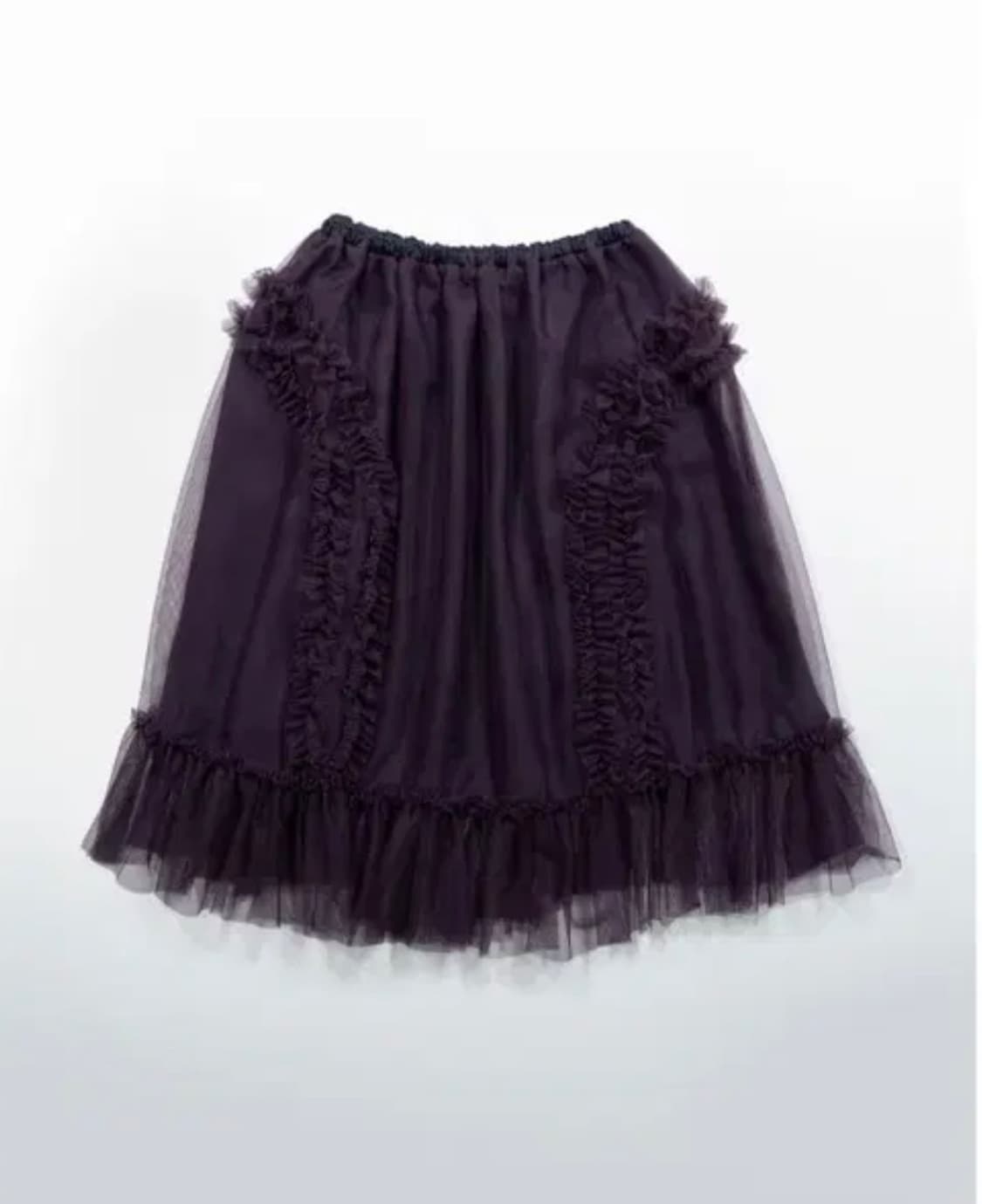 생긴스튜디오 러플 샤 스커트 - 퍼플 상품이미지1