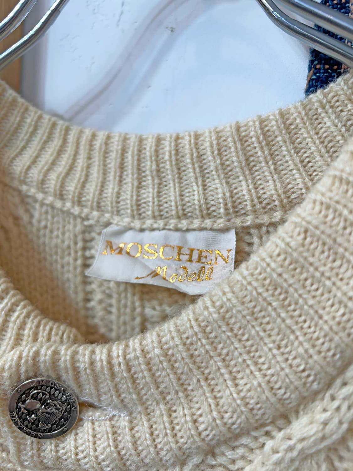 MOSCHEN Cable Knit Wool Cardigan 상품이미지4